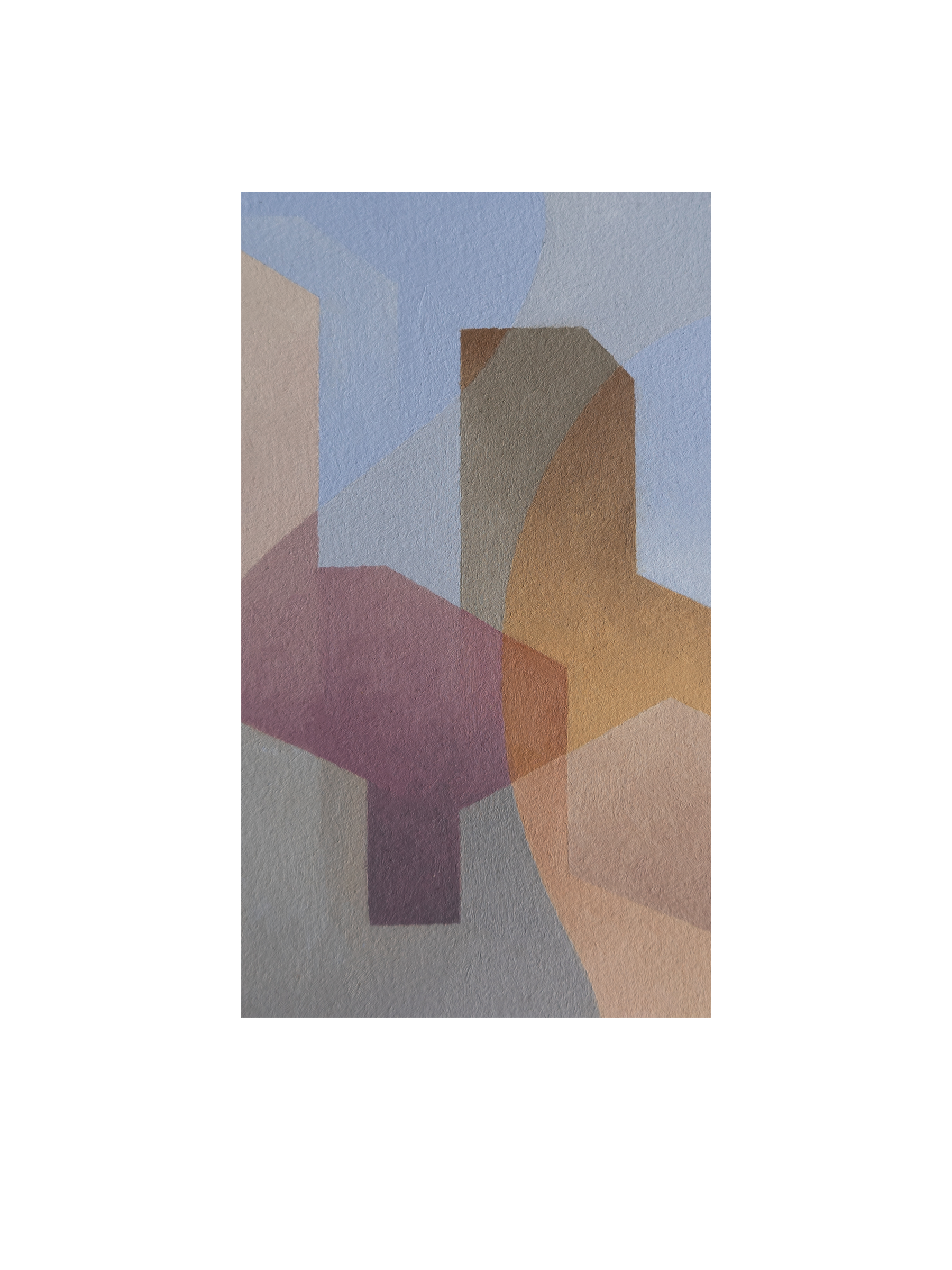 Santa Anas 4, oil on paper, 3" x 6", 2018 | SOLD