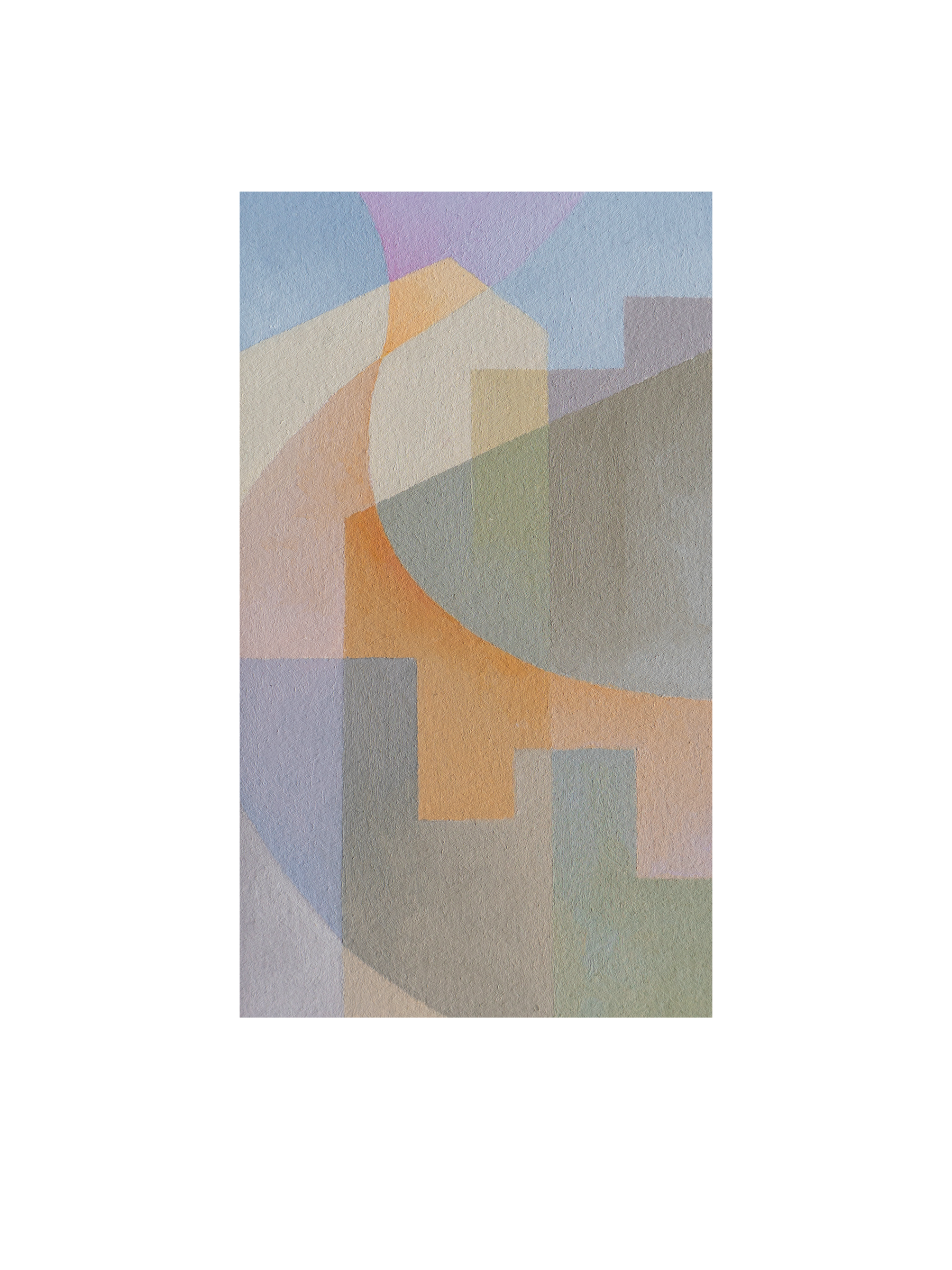 Santa Anas 2, oil on paper, 3" x 6", 2018 | SOLD