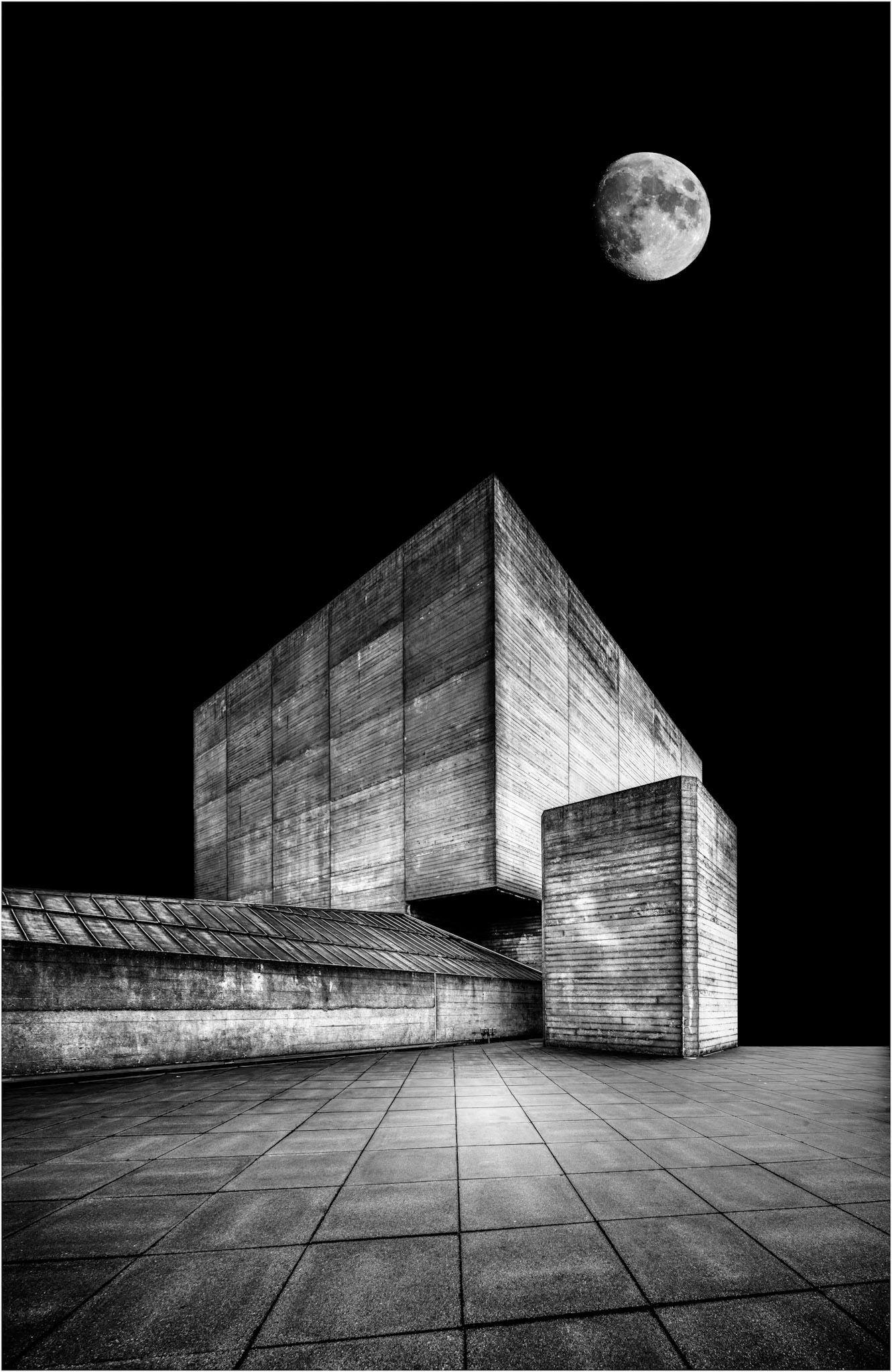 Brutal Moonlight (Mono Print, Highly Commended)