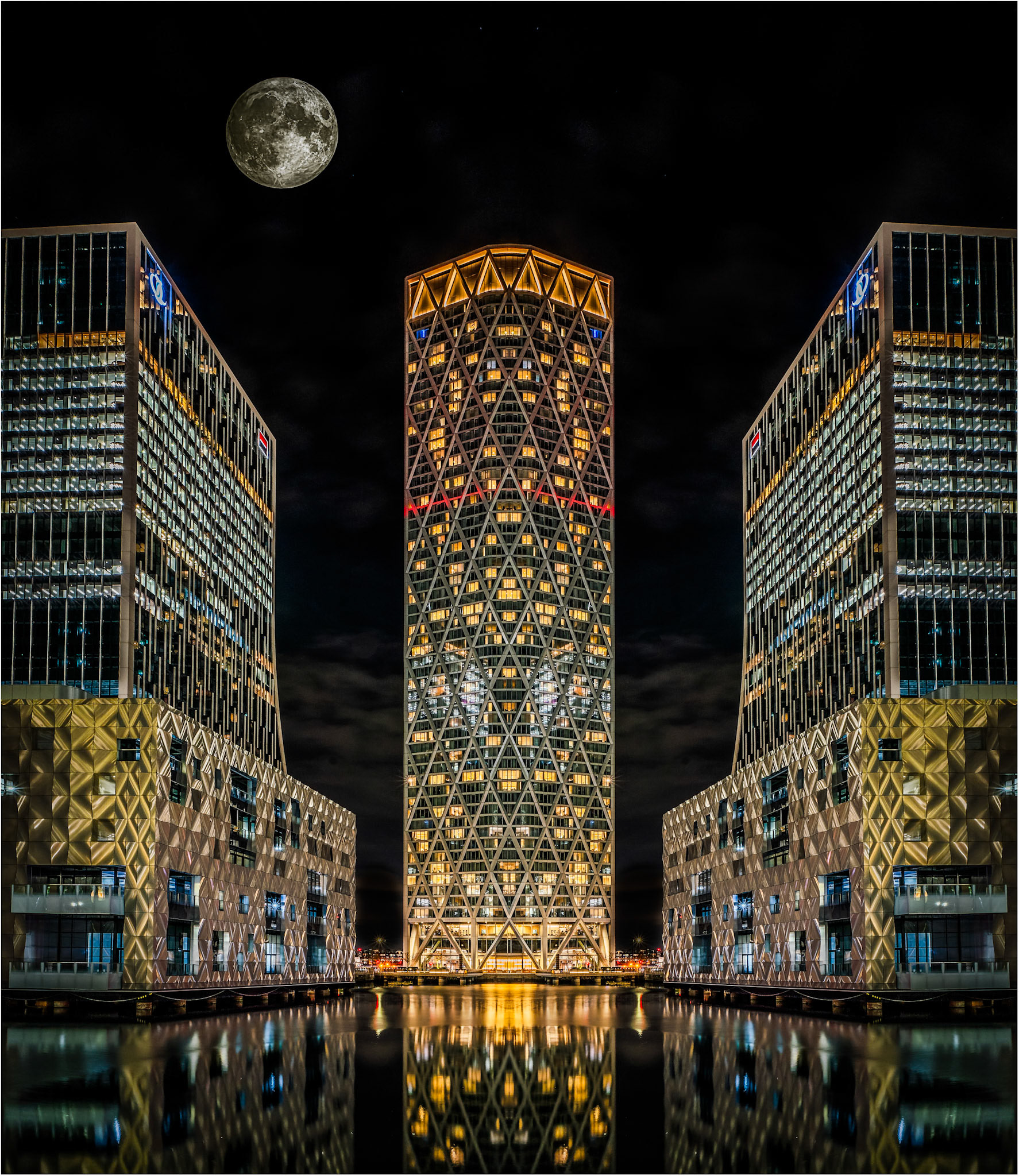 Middle Dock, Canary Wharf (18-03-24, 9.5)