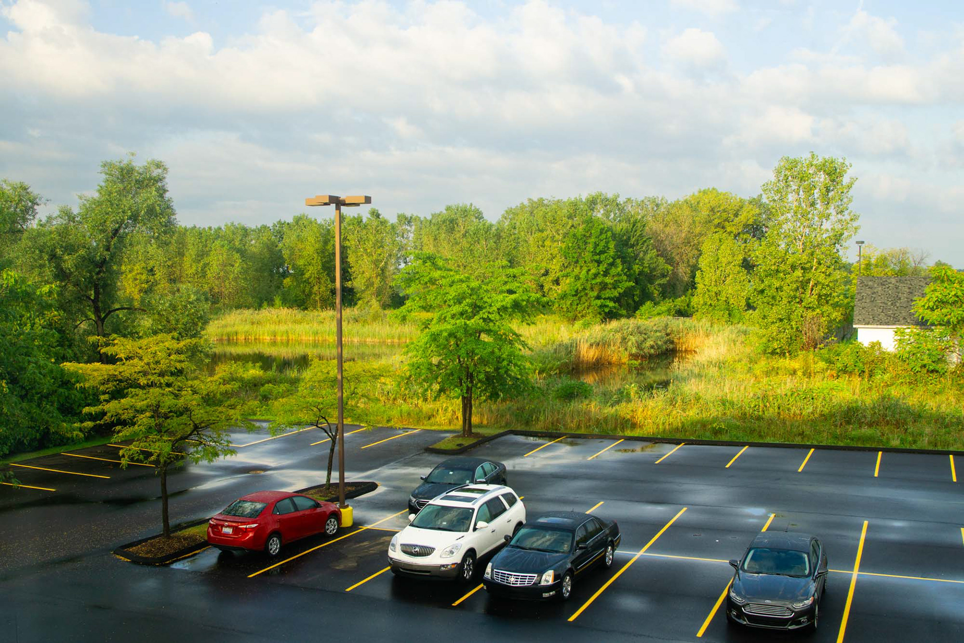  Hotel car park. Romulus, MI. September 2015