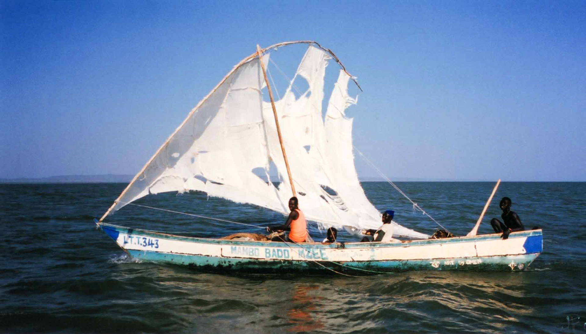 Crocofiles. Lake Turkana, analog film Kenya 2006