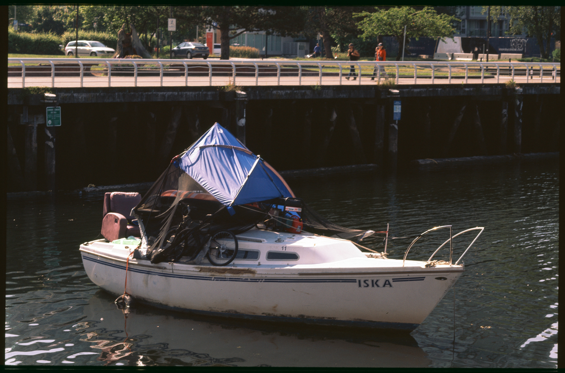 alternative living, False Creek Squat, analog film Vancouver BC. 2020