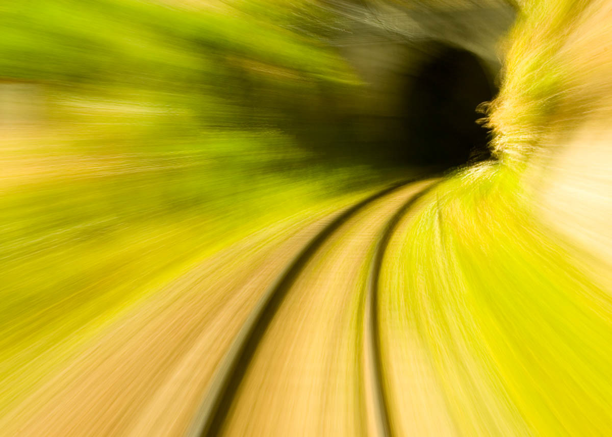 Train Tunnel Overlander route, New Zealand, 2007