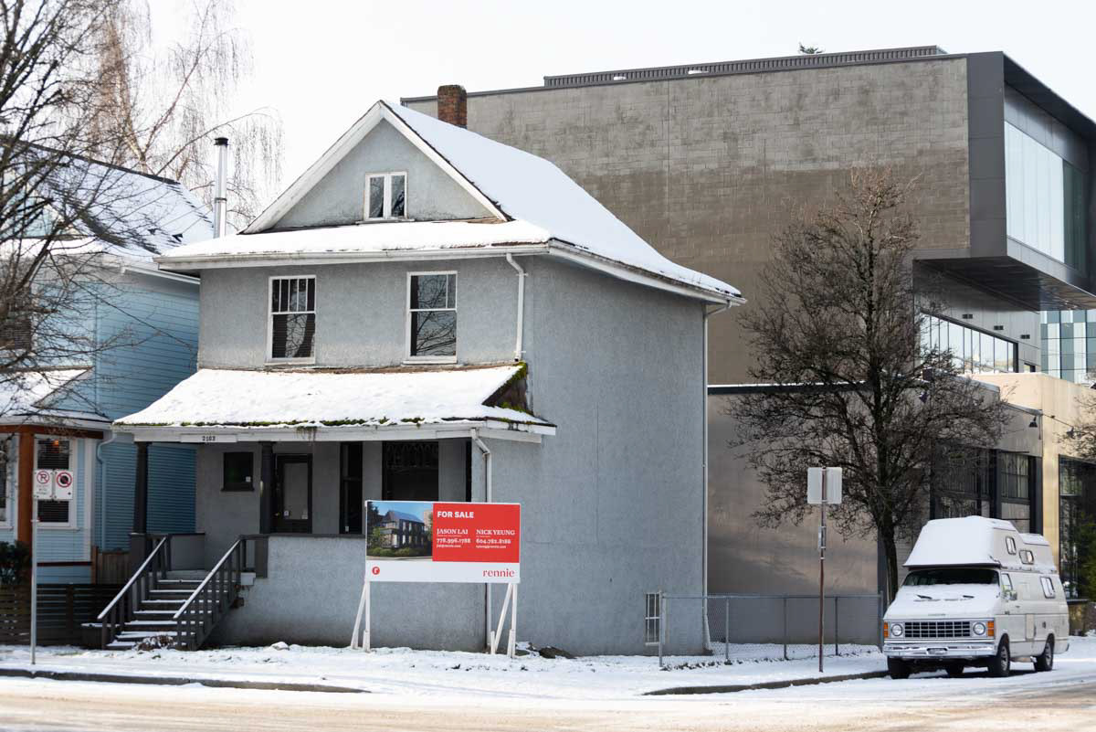 South West corner West 5th Avenue and Columbia St. Vancouver BC.  2022