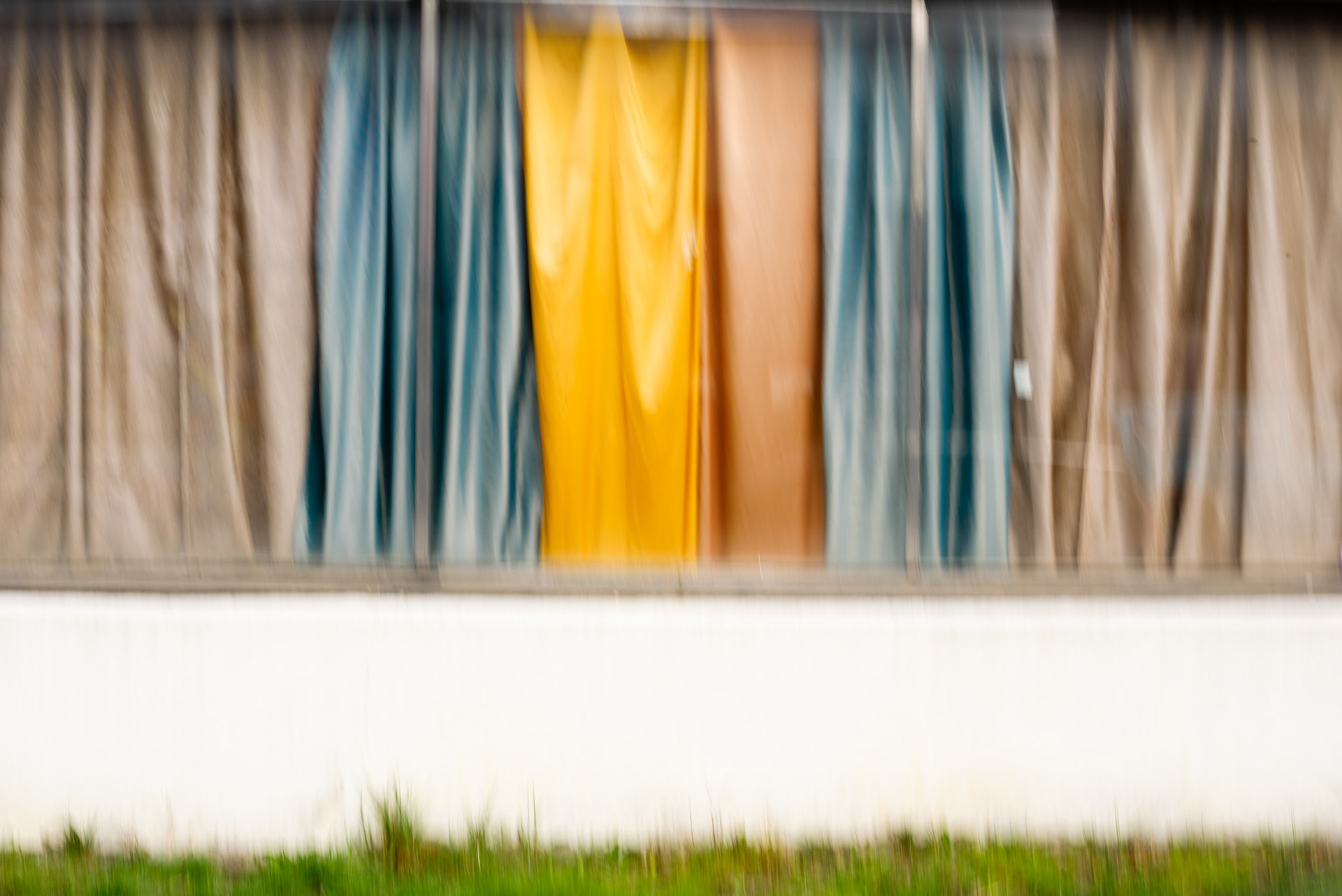 curtains closed W.4th avenue, Vancouver BC