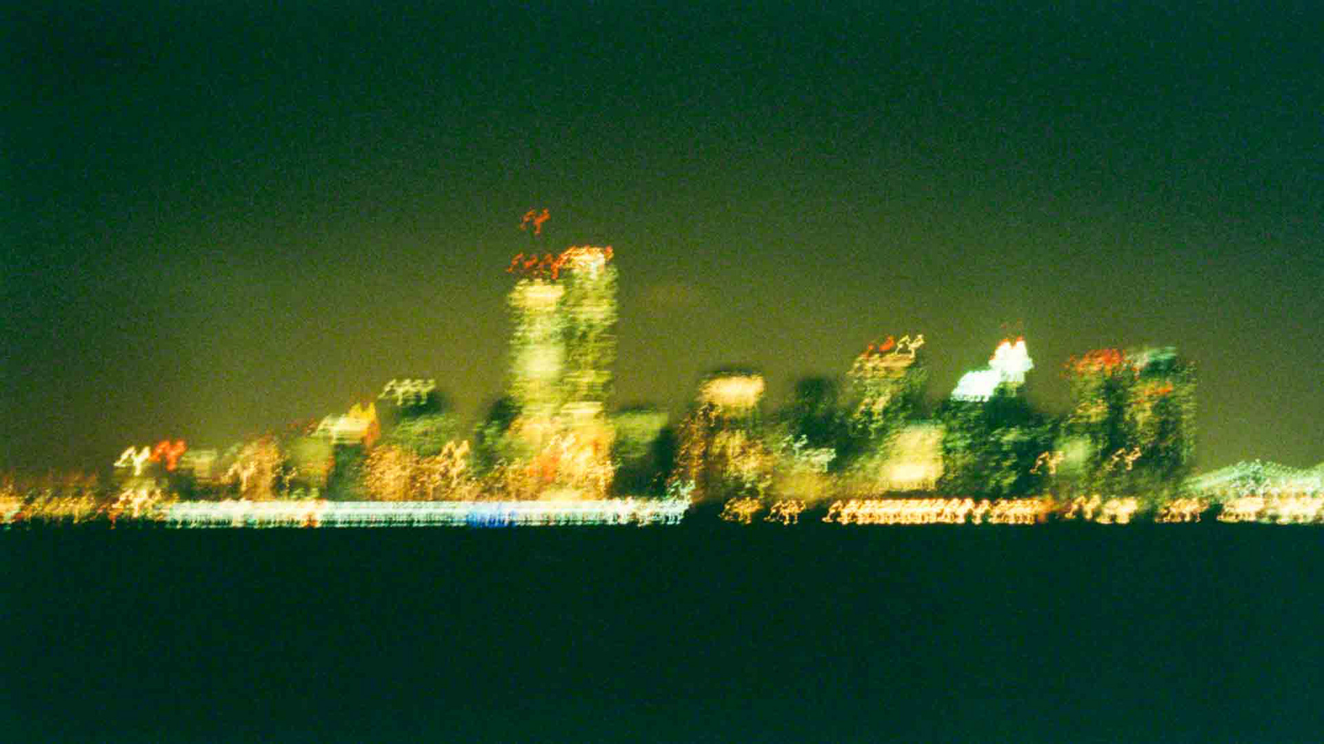 NYC Skyline, analog film November 2000 NYC