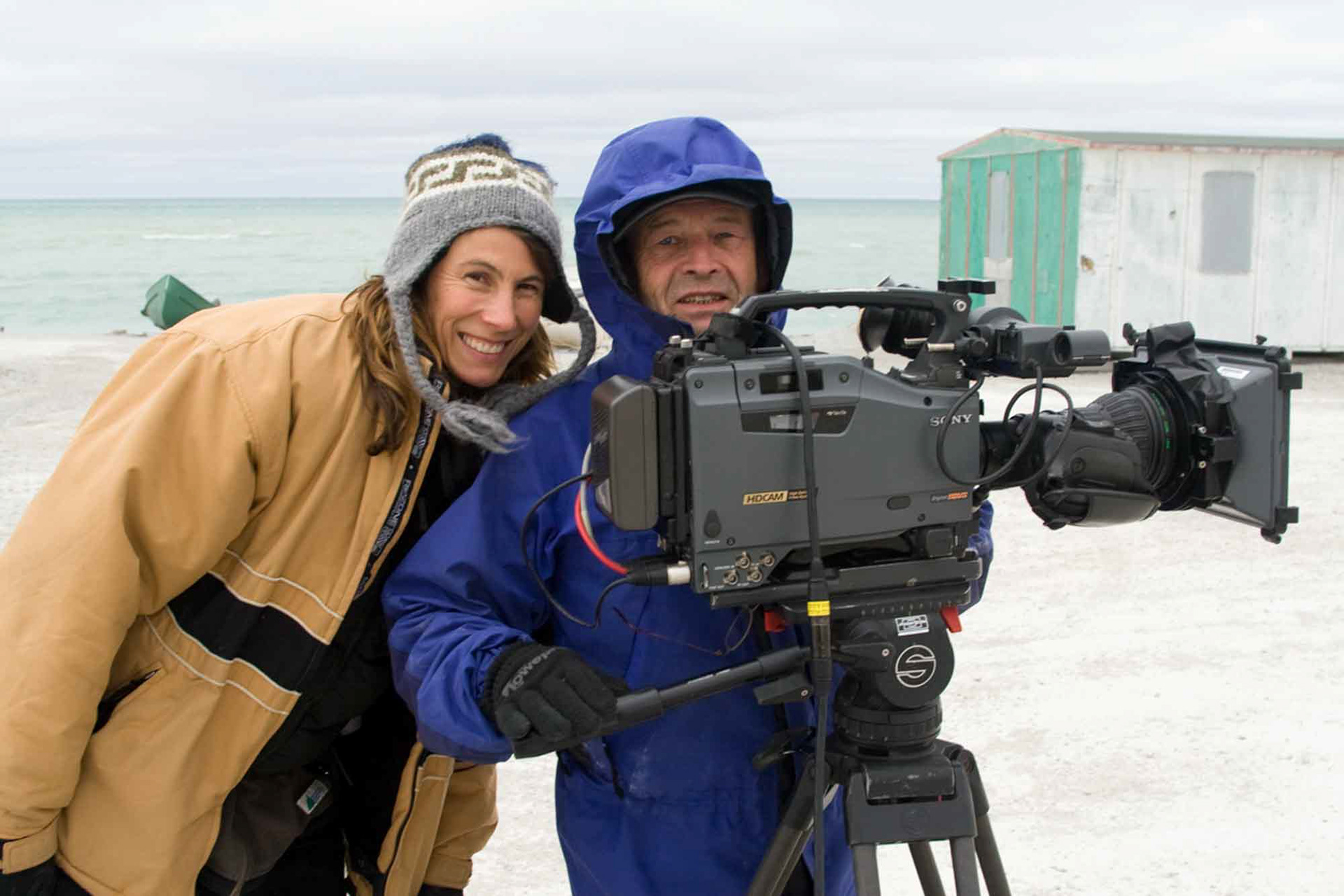 Kim MacNaughton and Len Gilday, Hall Beach, Nunavut 2007