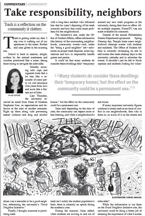 Volume 94 Issue 3 9/8/2015 - "Take responsibility, neighbors"