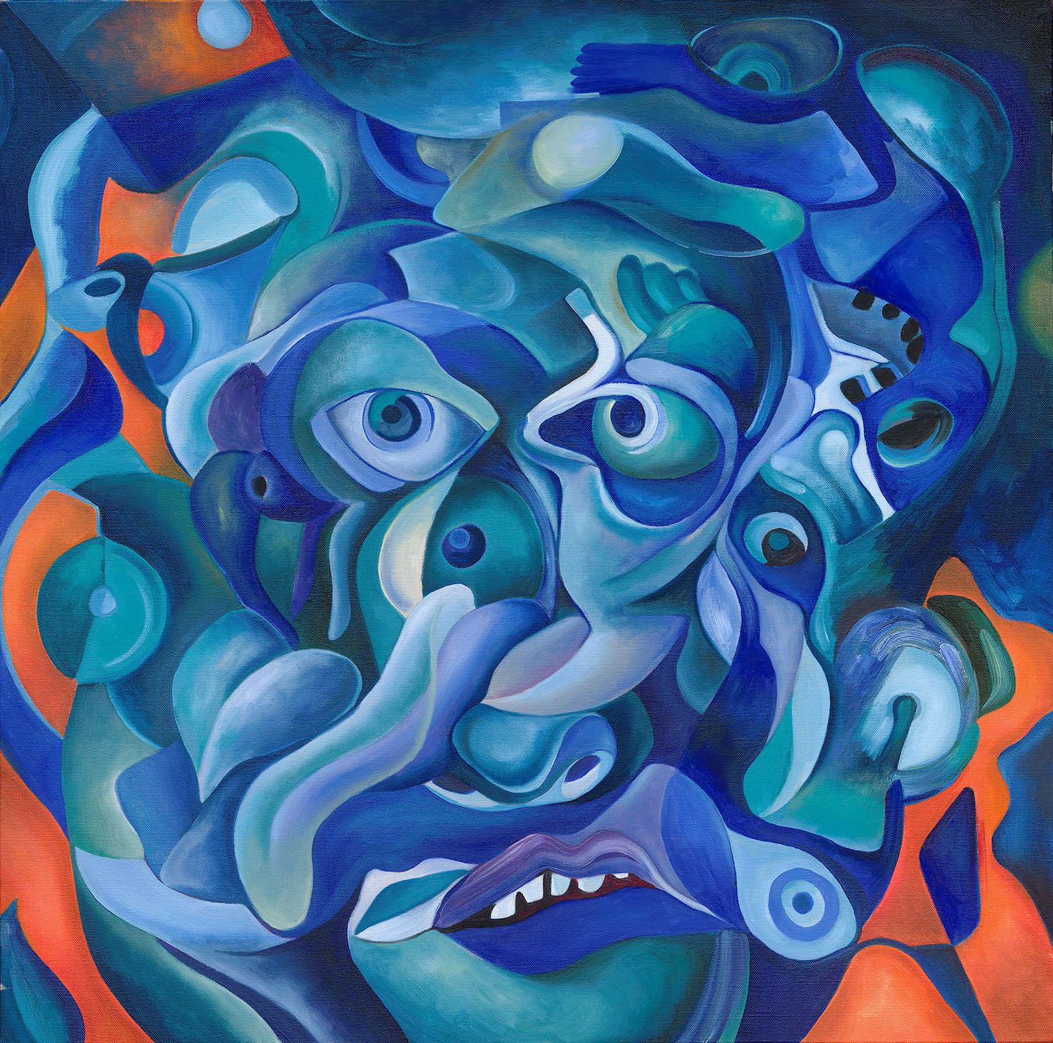 CAMOUFLAGE - Oil on Canvas - 2021 - 100 x 100cm