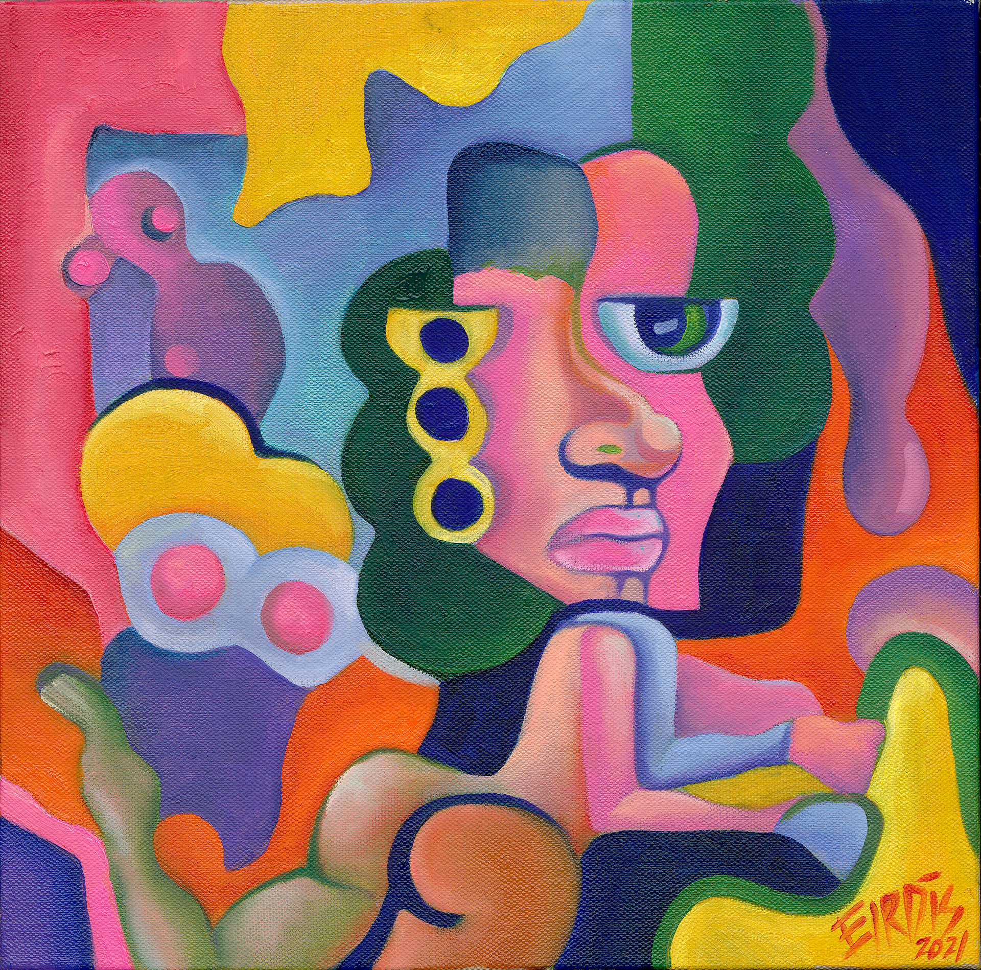 LAVA - Oil on Canvas - 2021 - 40 x 40cm