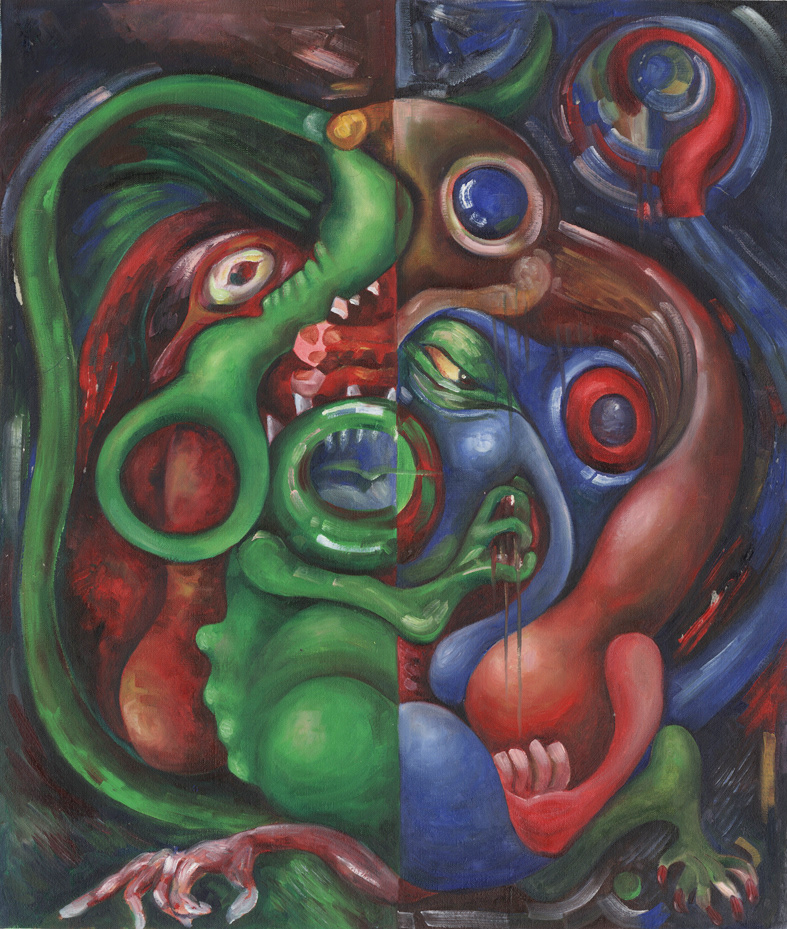 YEAR OF THE RAT - Oil on Canvas - 2020 - 69 x 59cm