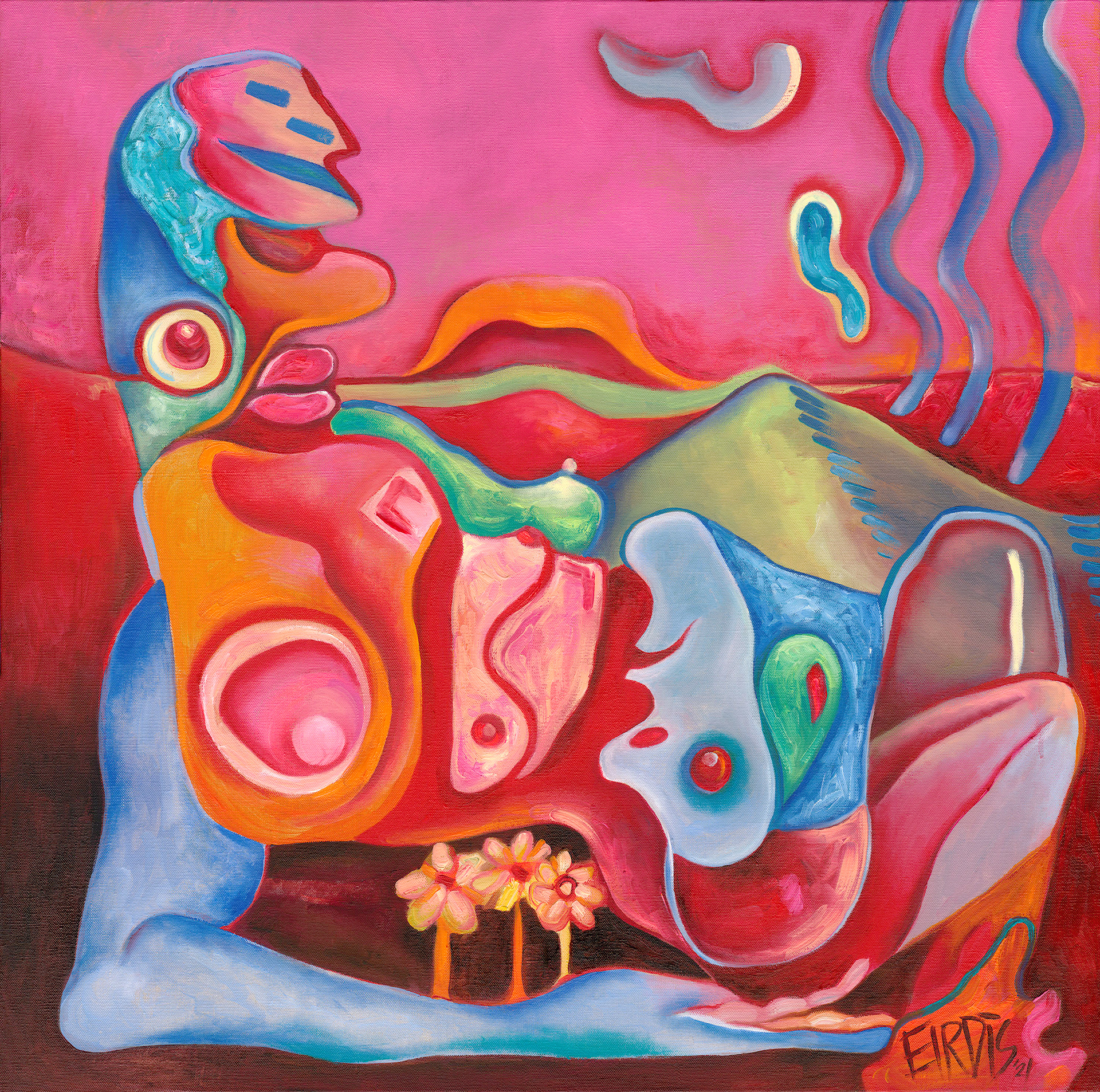SUMMER VACATION - Oil on Canvas - 2021 - 100 x 100cm