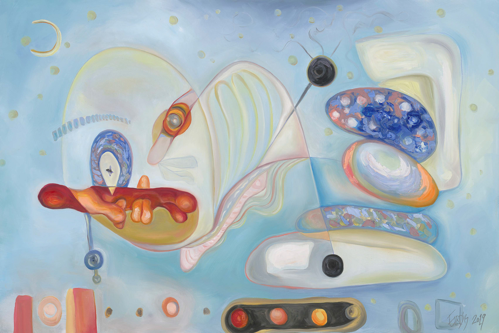 SPACE SWIM - Oil on Canvas - 2019 - 80 x 120cm