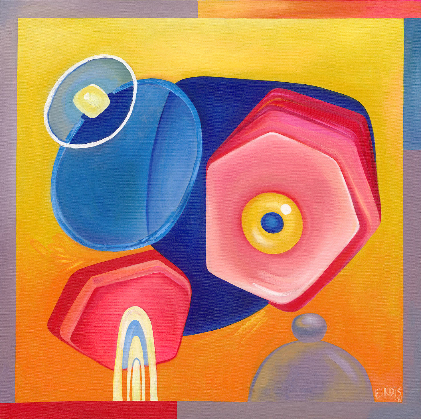 TIGER EYE - Oil on Canvas - 2021 - 100 x 100cm