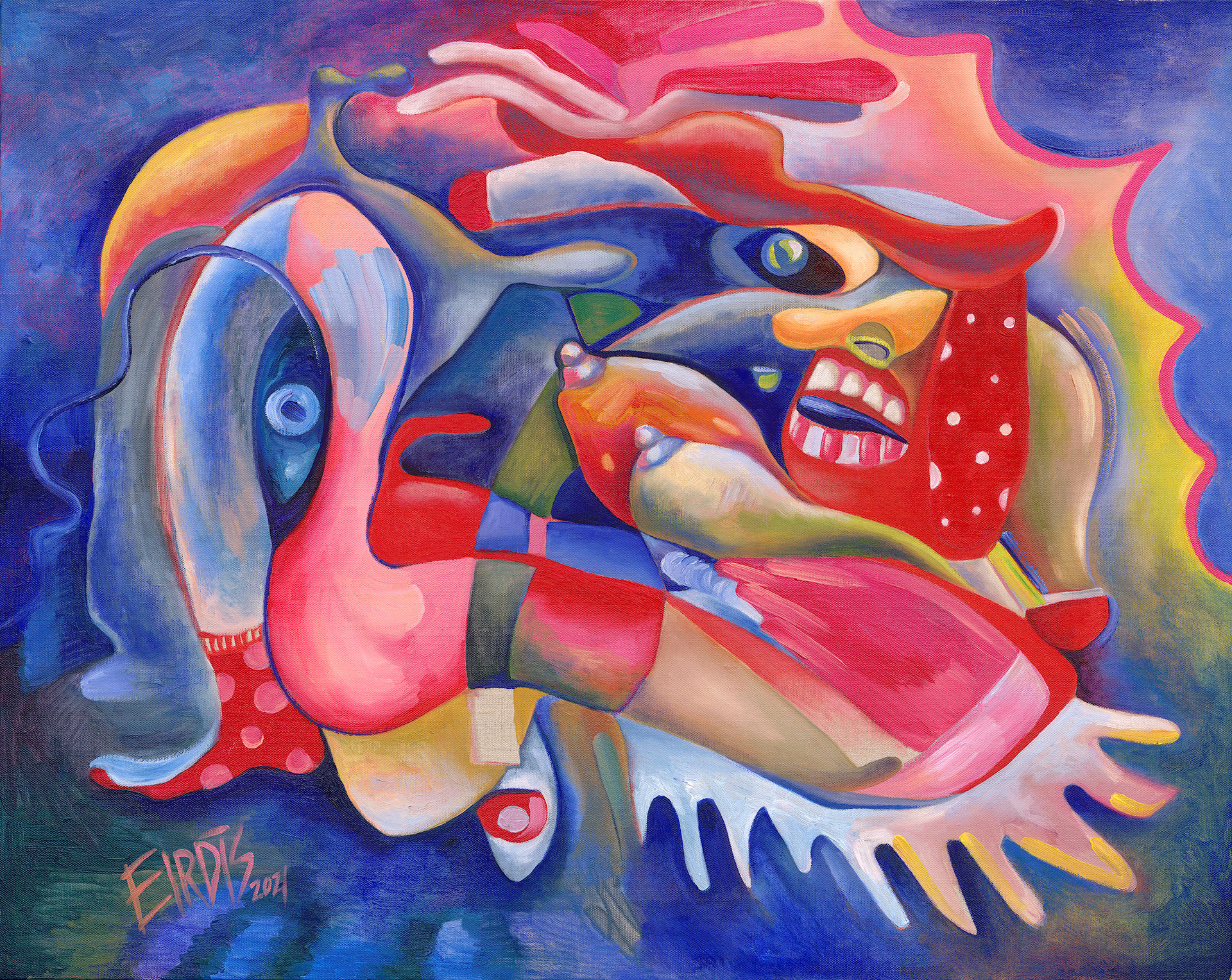 FALLEN ANGEL - Oil on Canvas - 2021 - 100 x 80cm
