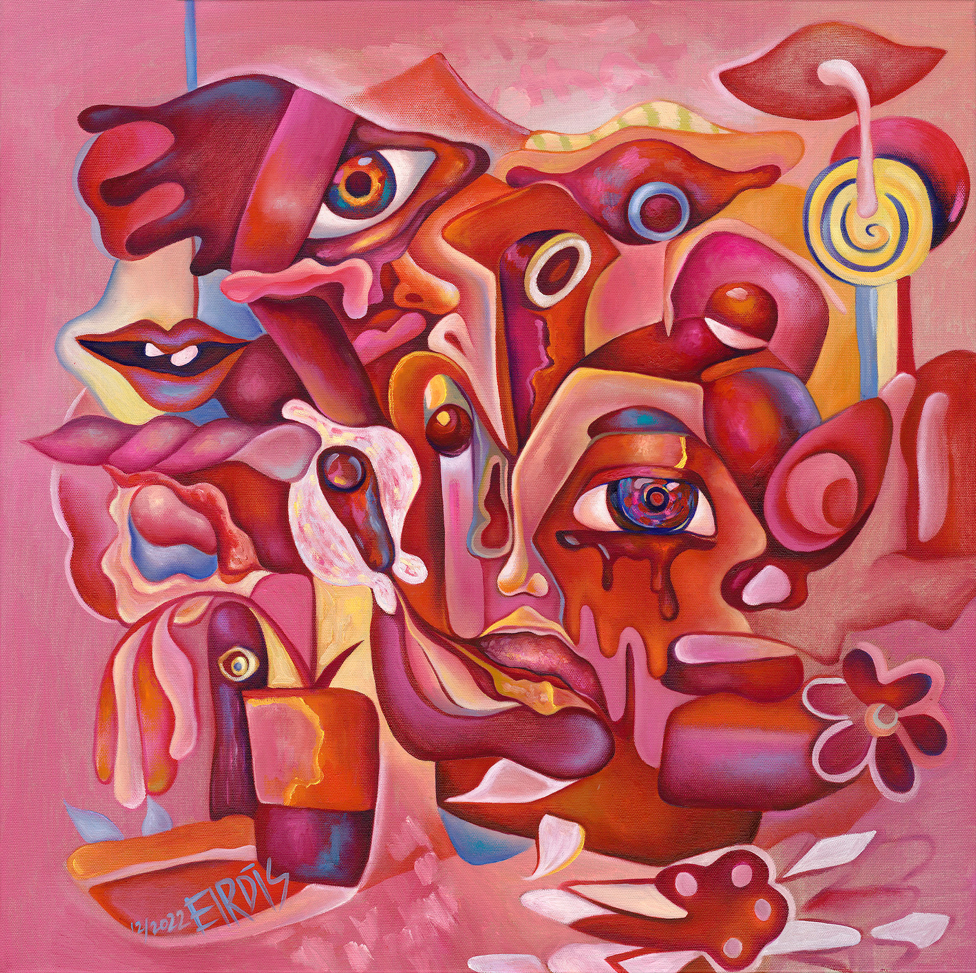 ROSE FILTER - Oil on Canvas - 2022 - 80 x 80cm