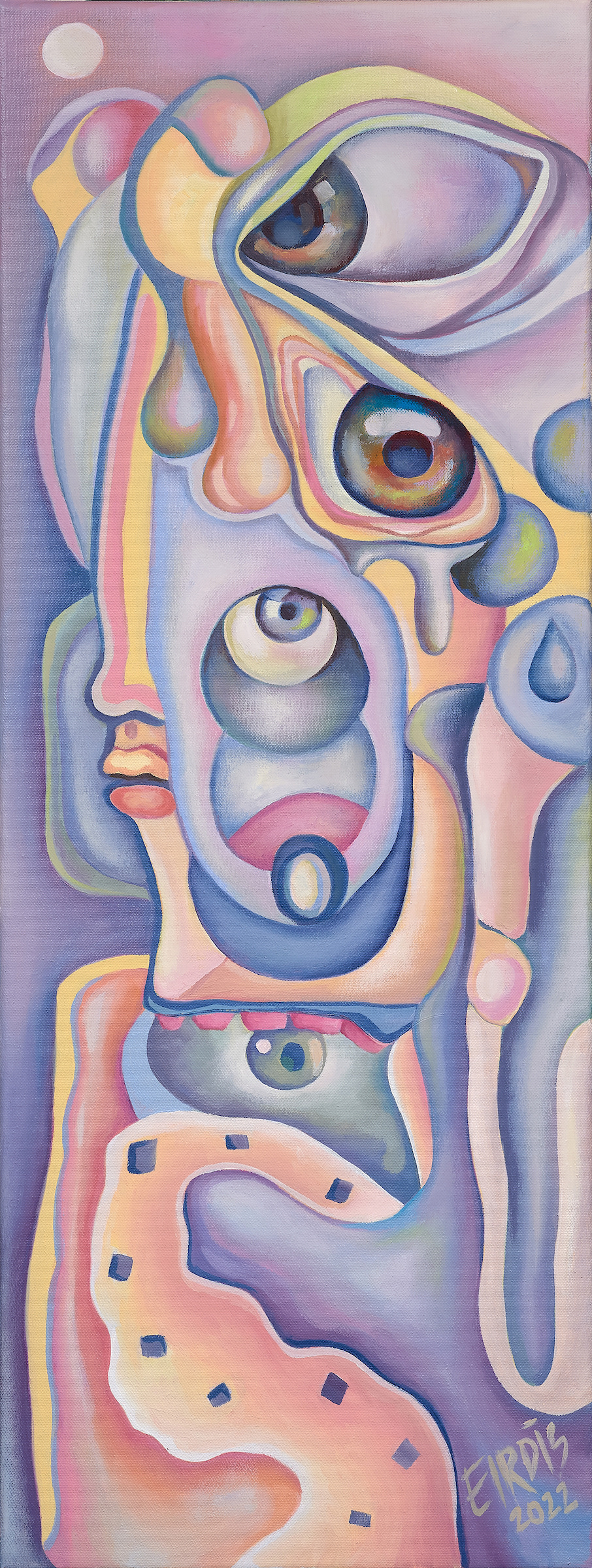 GRAVITATIONAL PULL - Oil on Canvas - 2022 - 30 x 80cm