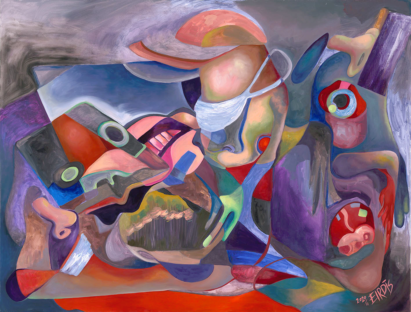 COVID - Oil on Canvas - 2020 - 200 x 150cm