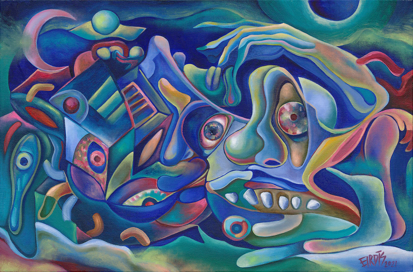 GALAXY - Oil on Canvas - 2021 - 90 x 60cm