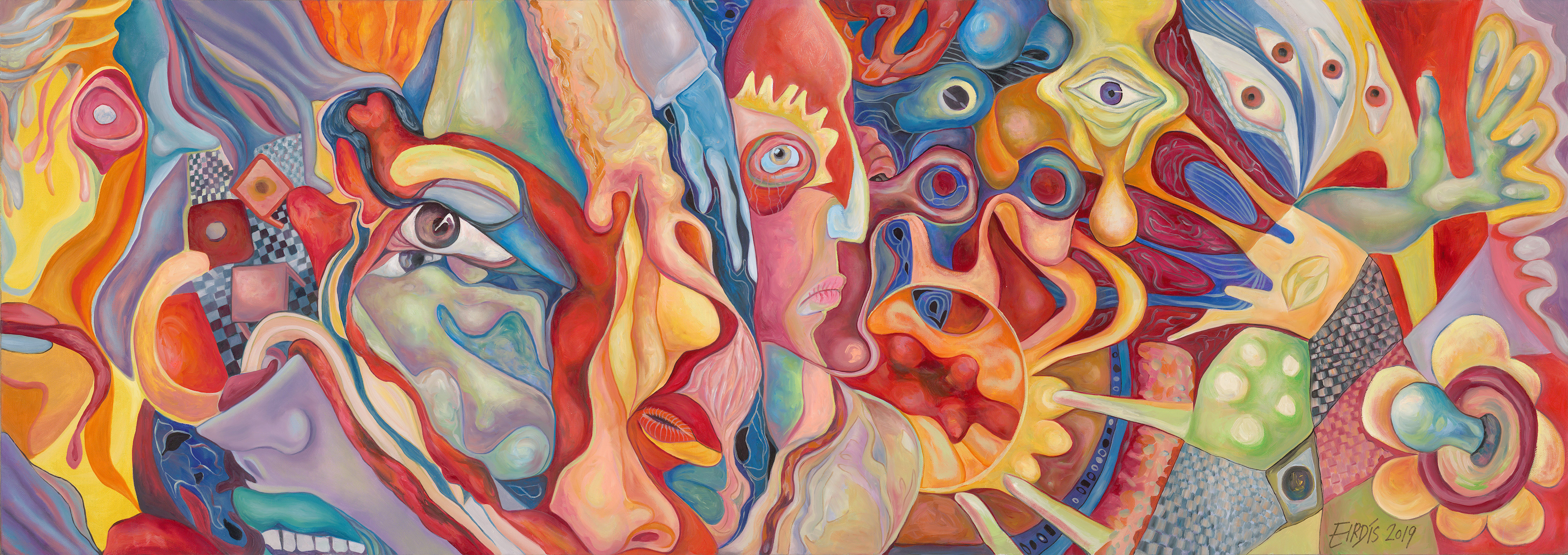 RITE OF PASSAGE - Oil on Canvas - 2019 - 200 x 70cm