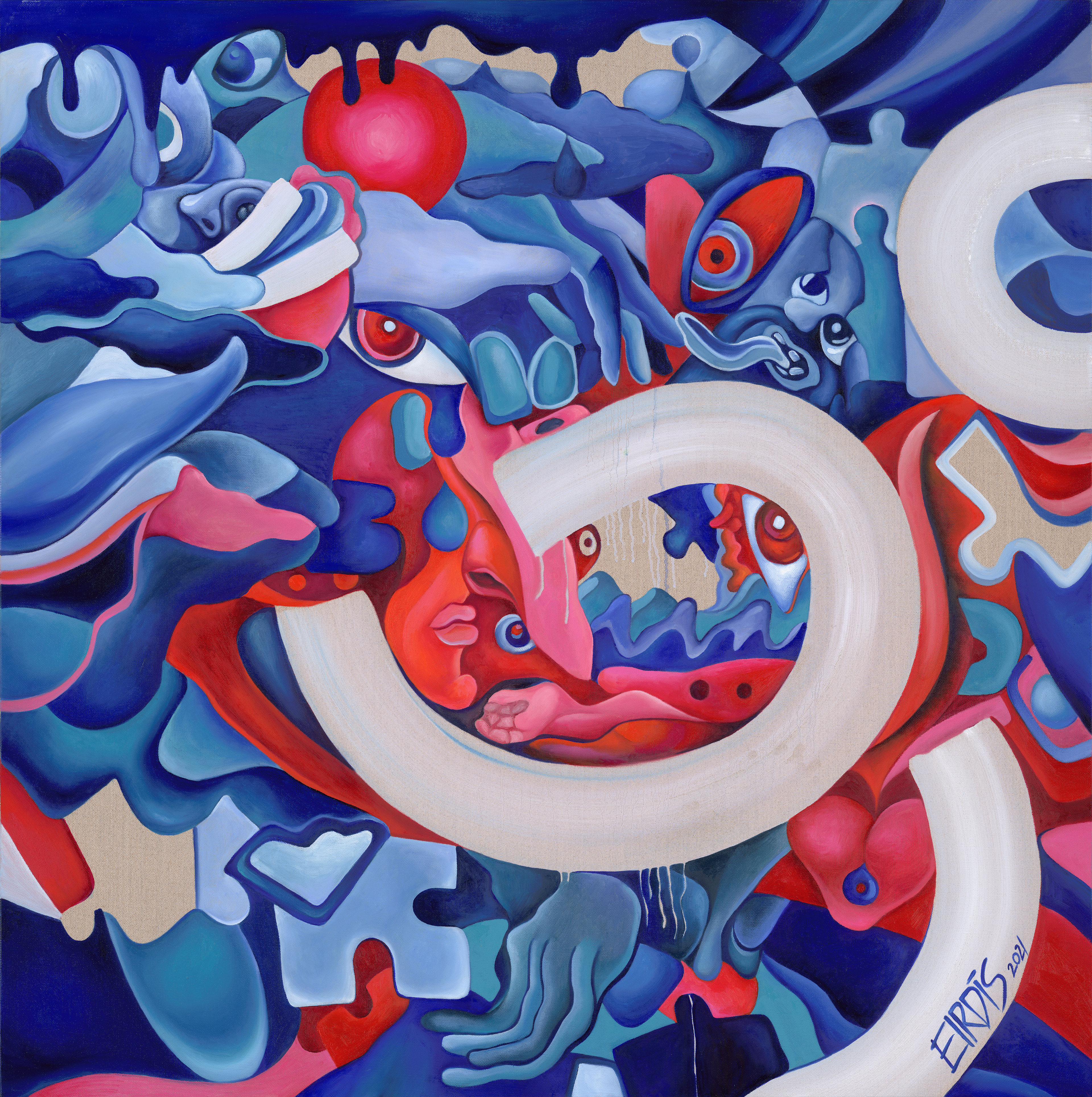 OASIS - Oil On Canvas - 2021 - 120 x 120cm