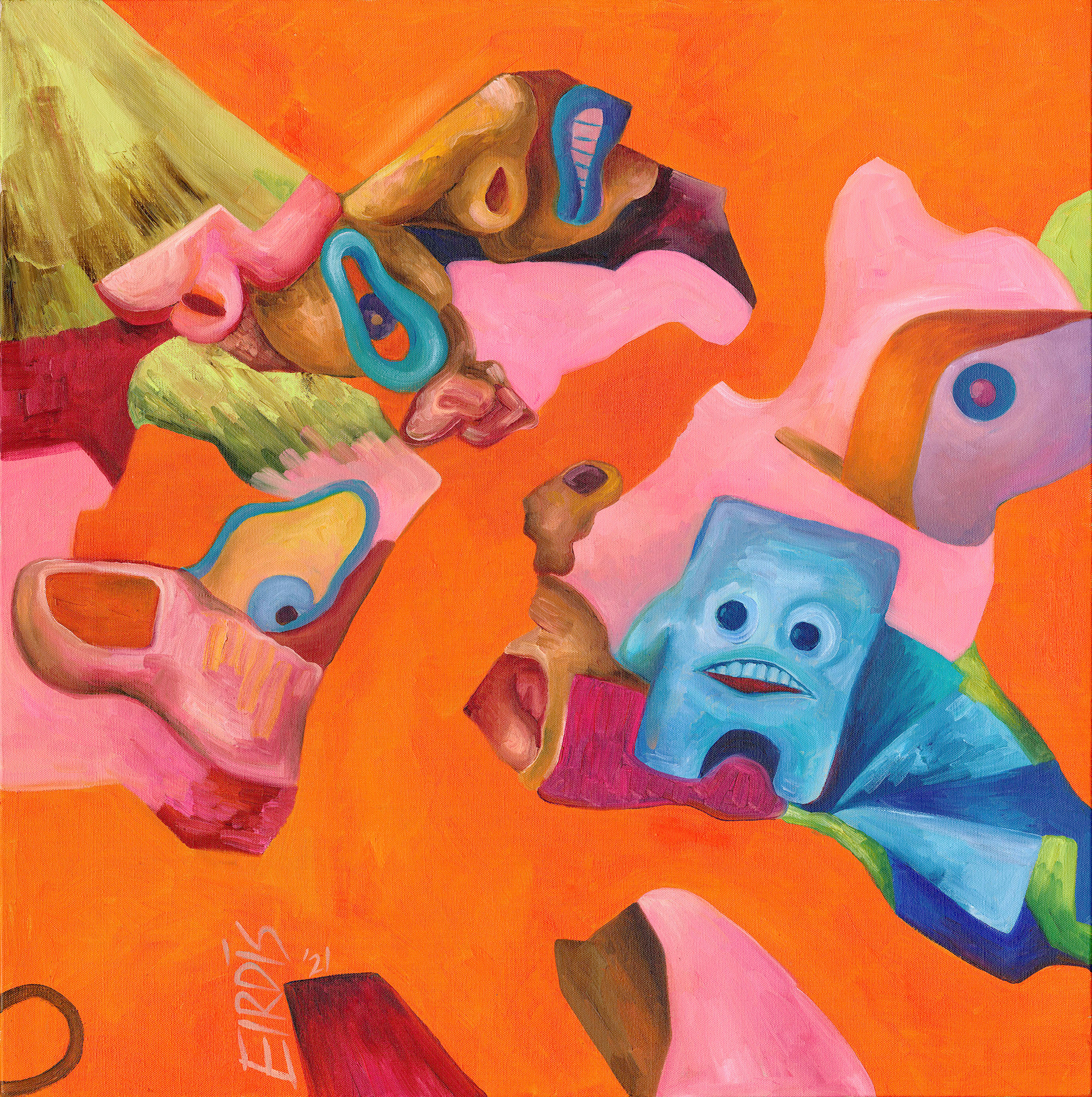 FANTA REMIX - Oil on Canvas - 2021 - 100 x 100cm