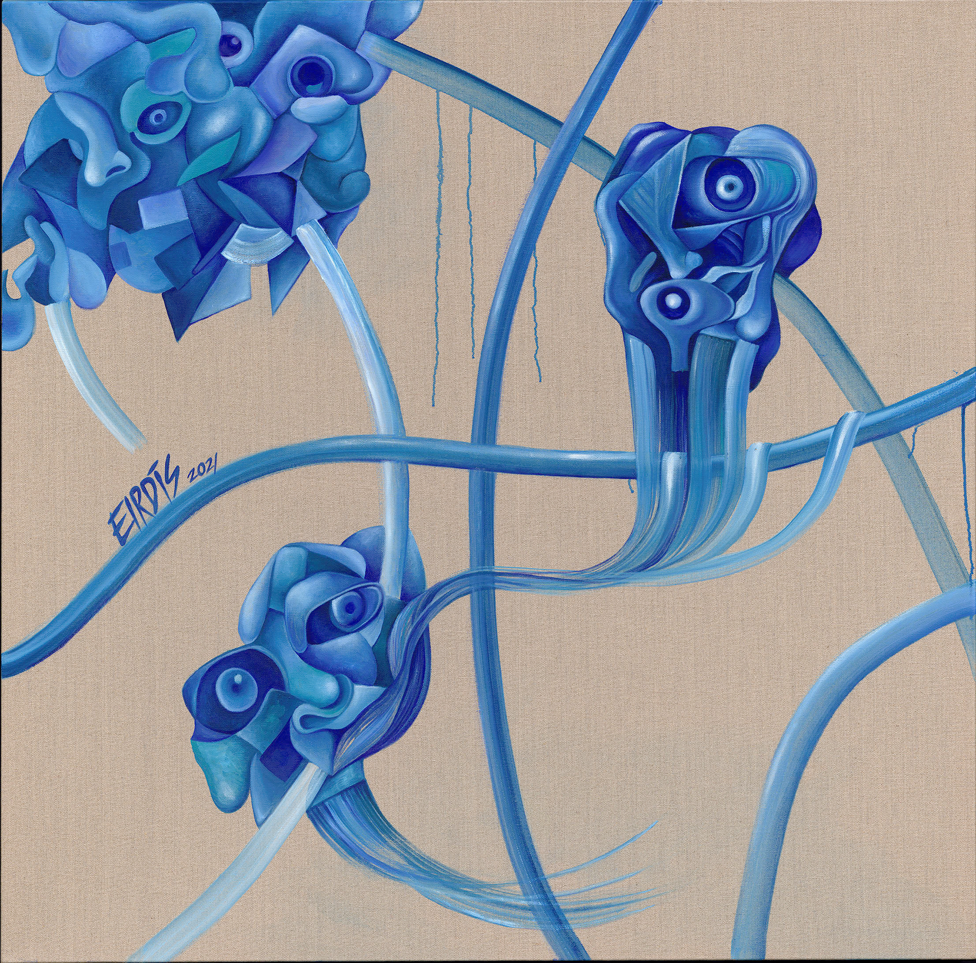 CONSTELLATIONS - Oil On Canvas - 2021 - 120 x 120cm