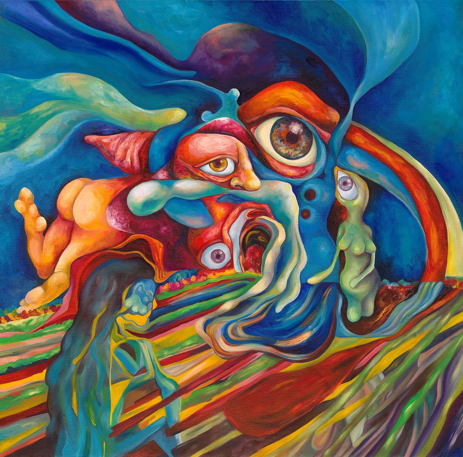ÁLFHEIMUR - Oil on Canvas - 2019 - 100 x 100cm