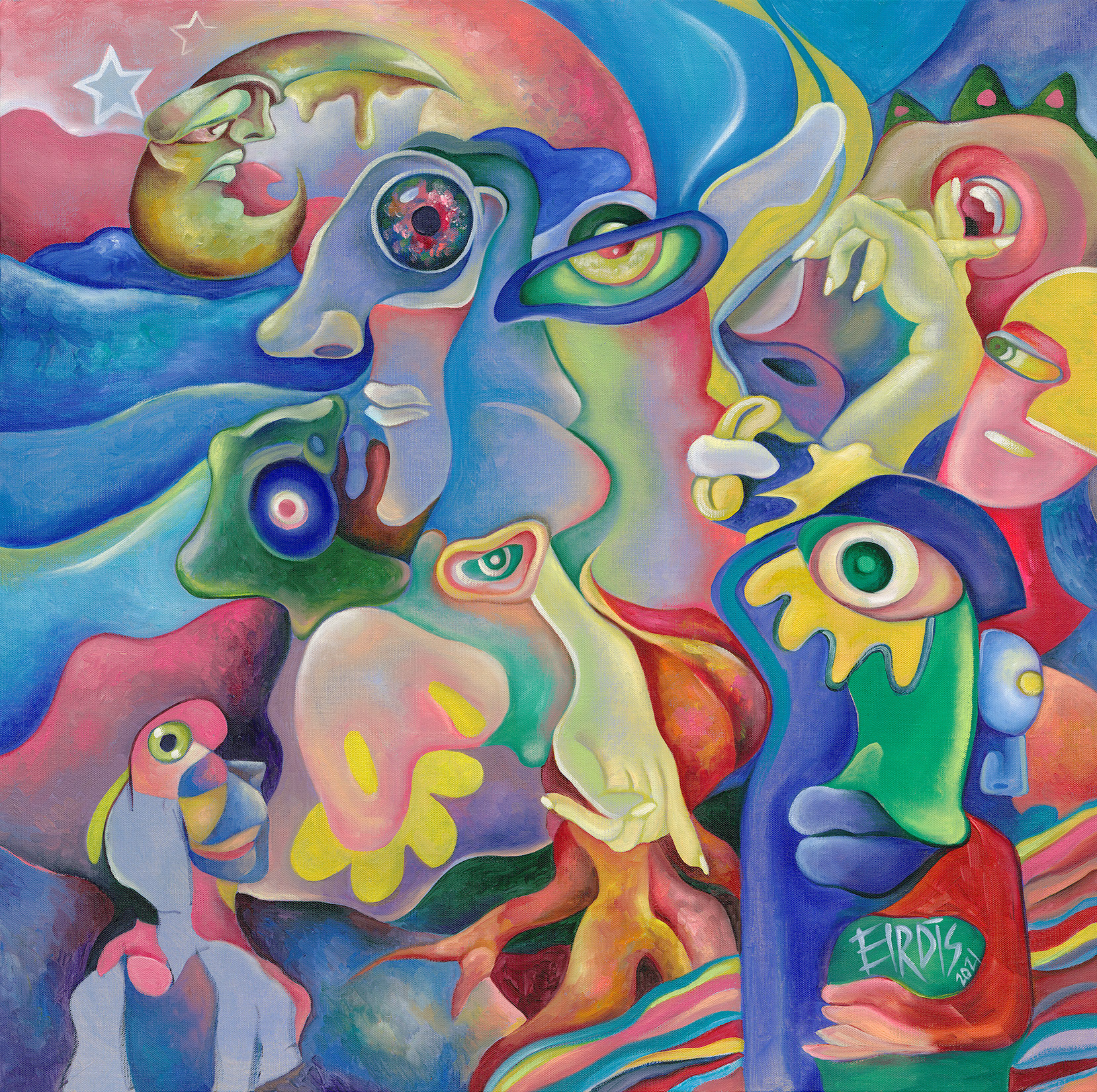 DREAM SURF - Oil on Canvas - 2021 - 100 x 100cm