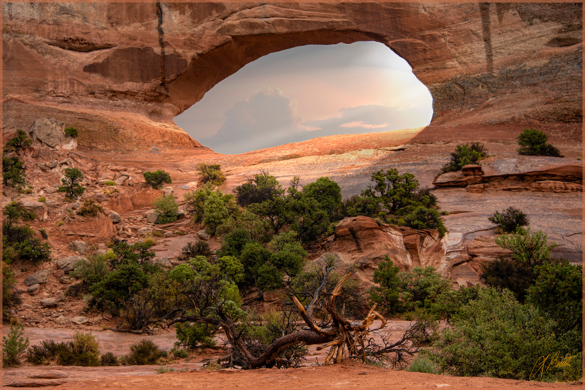 Eye of God in the rock
