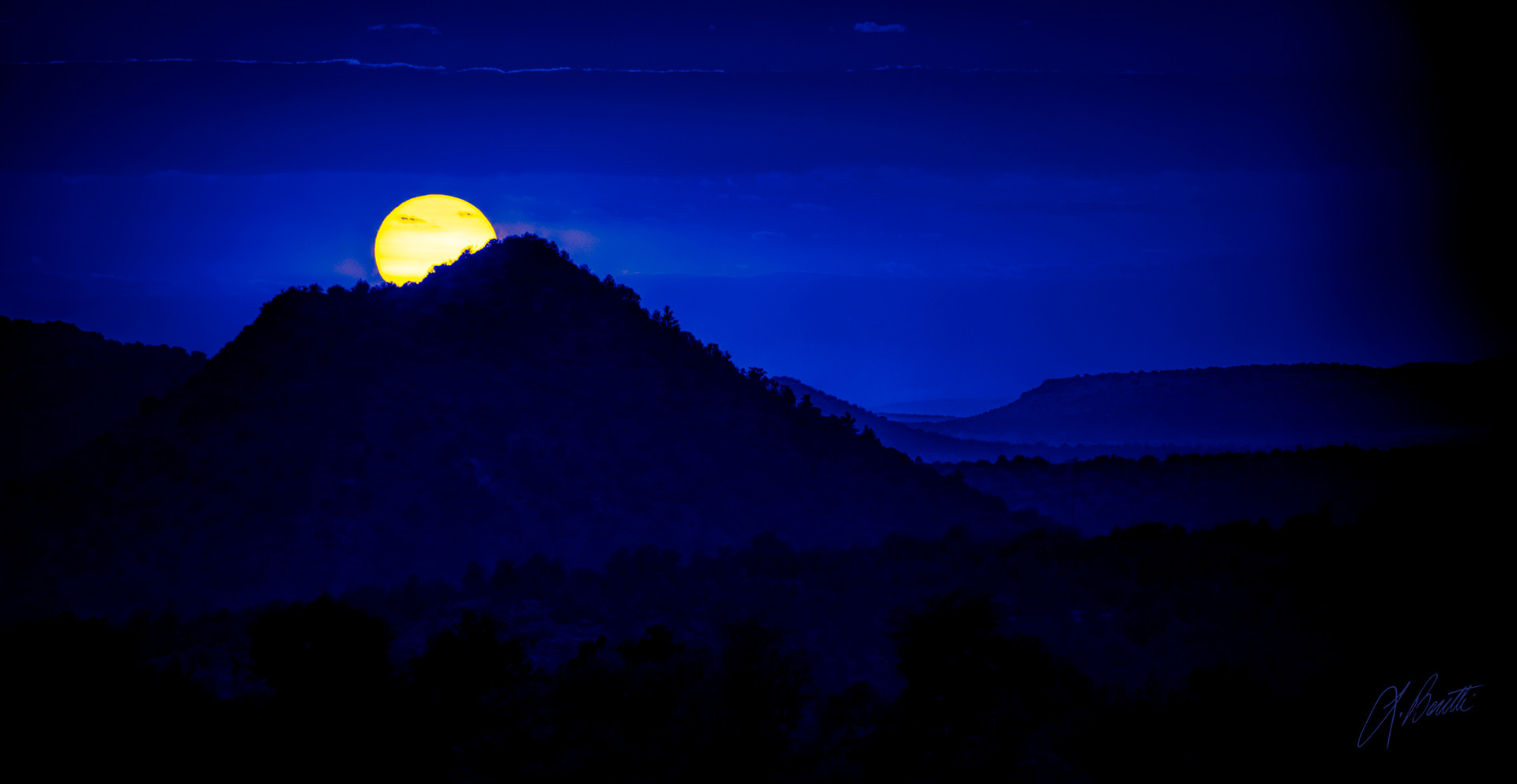 Blue Sedona Sunset Art