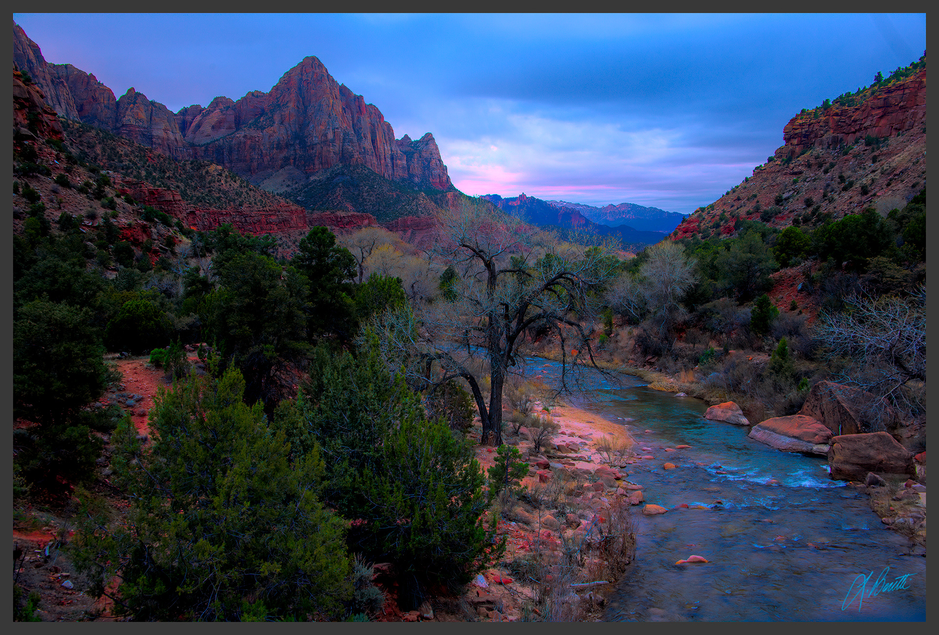 Art of Zion Mountains
