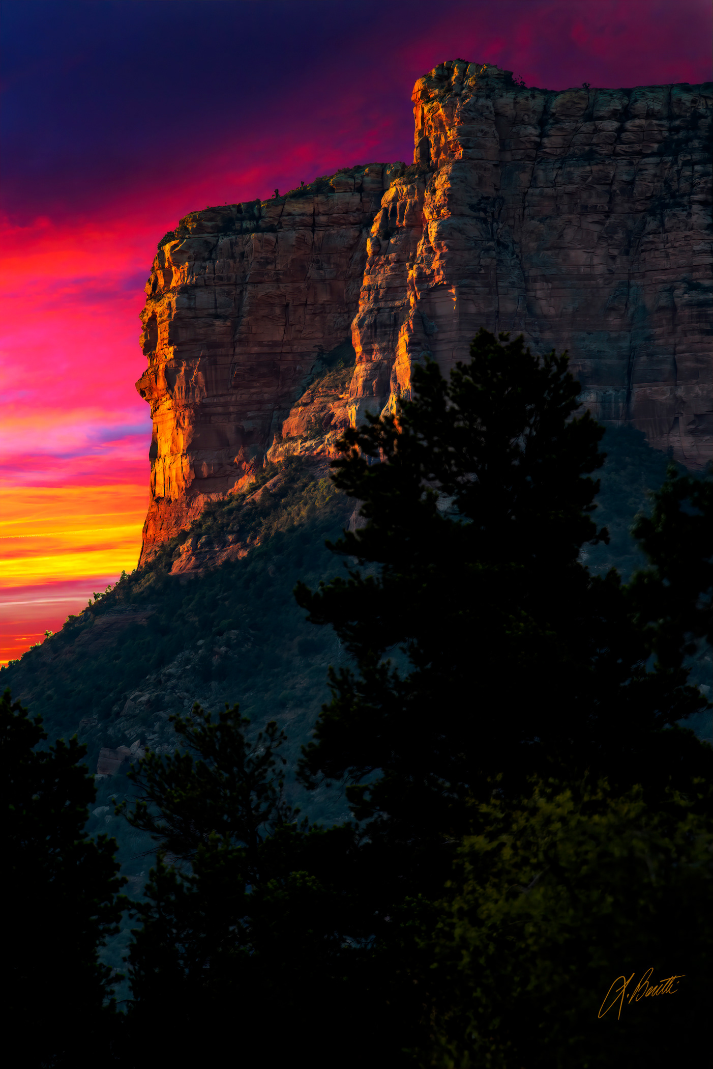 Sunrise on the rocks