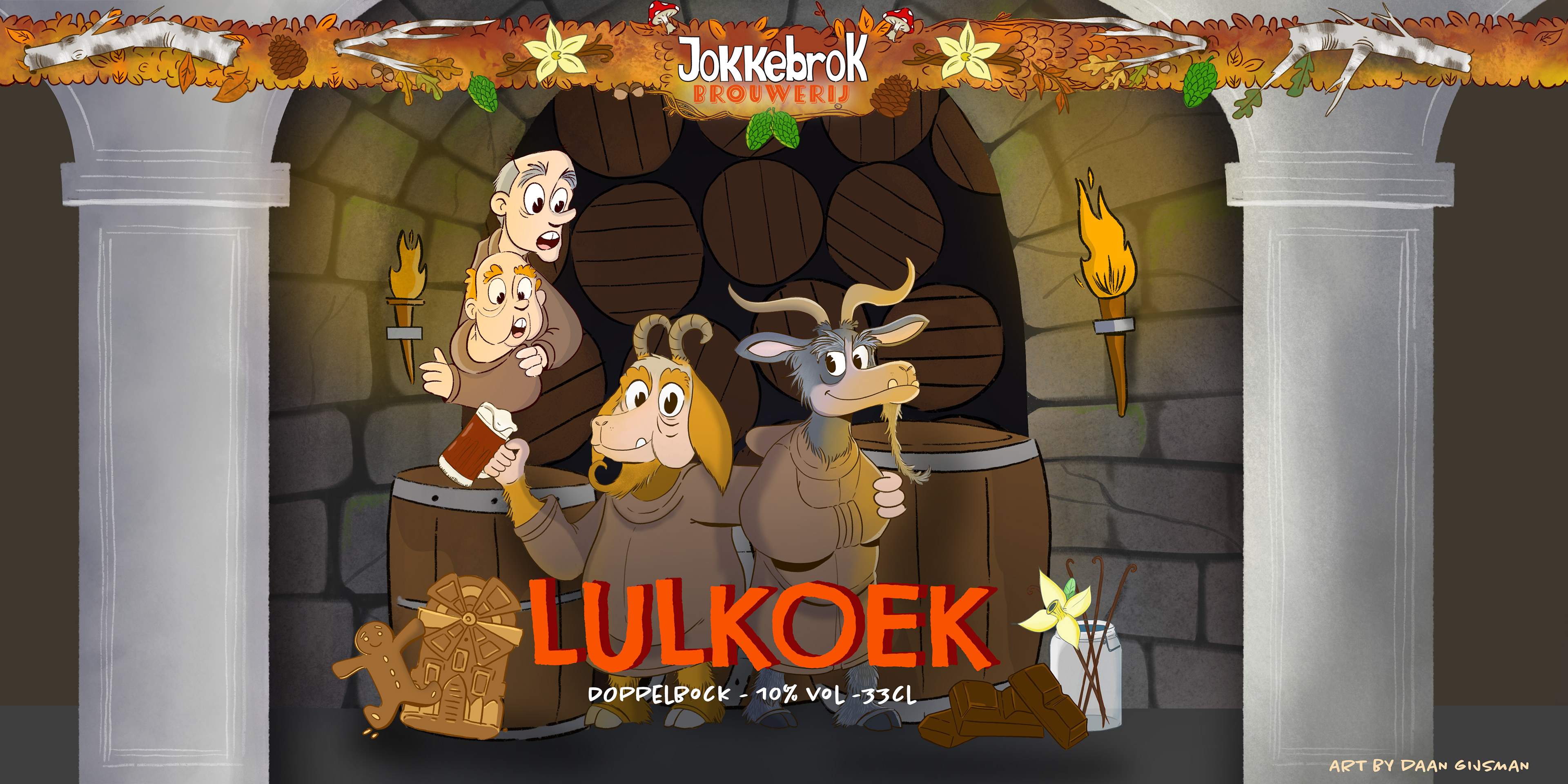 Etiket ontwerp - Lulkoek - Jokkebrok Brouwerij