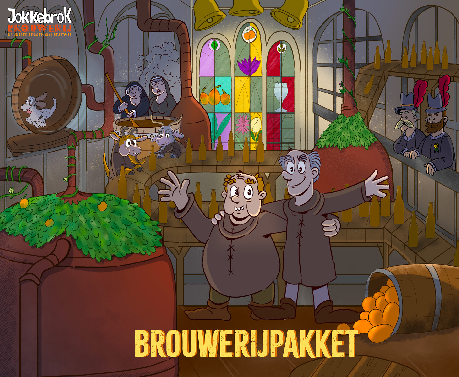 Ontwerp brouwerij pakket - Jokkebrok Brouwerij