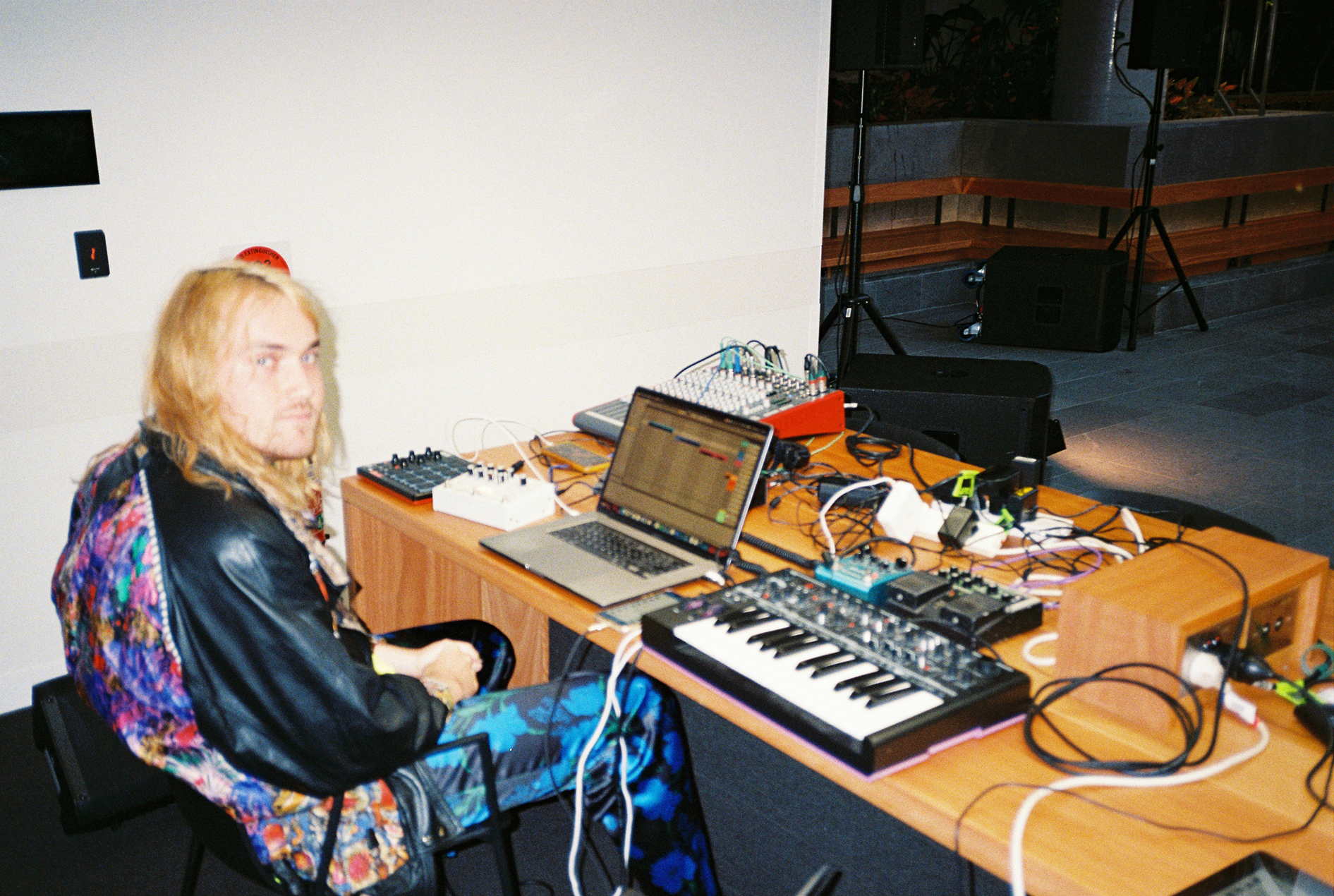 (2022). James behind Sound desk. [Photograph]. Taken by Zachary Woodley.