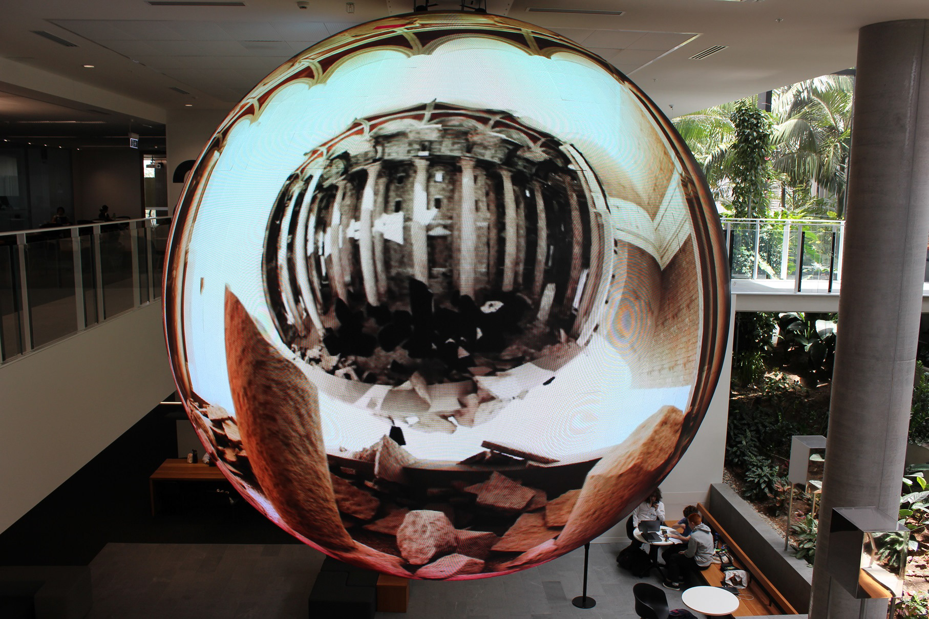 (2022). Cathedral World, Act II, The Mirror Sphere. [LED Sphere, 360° game engine imagery].