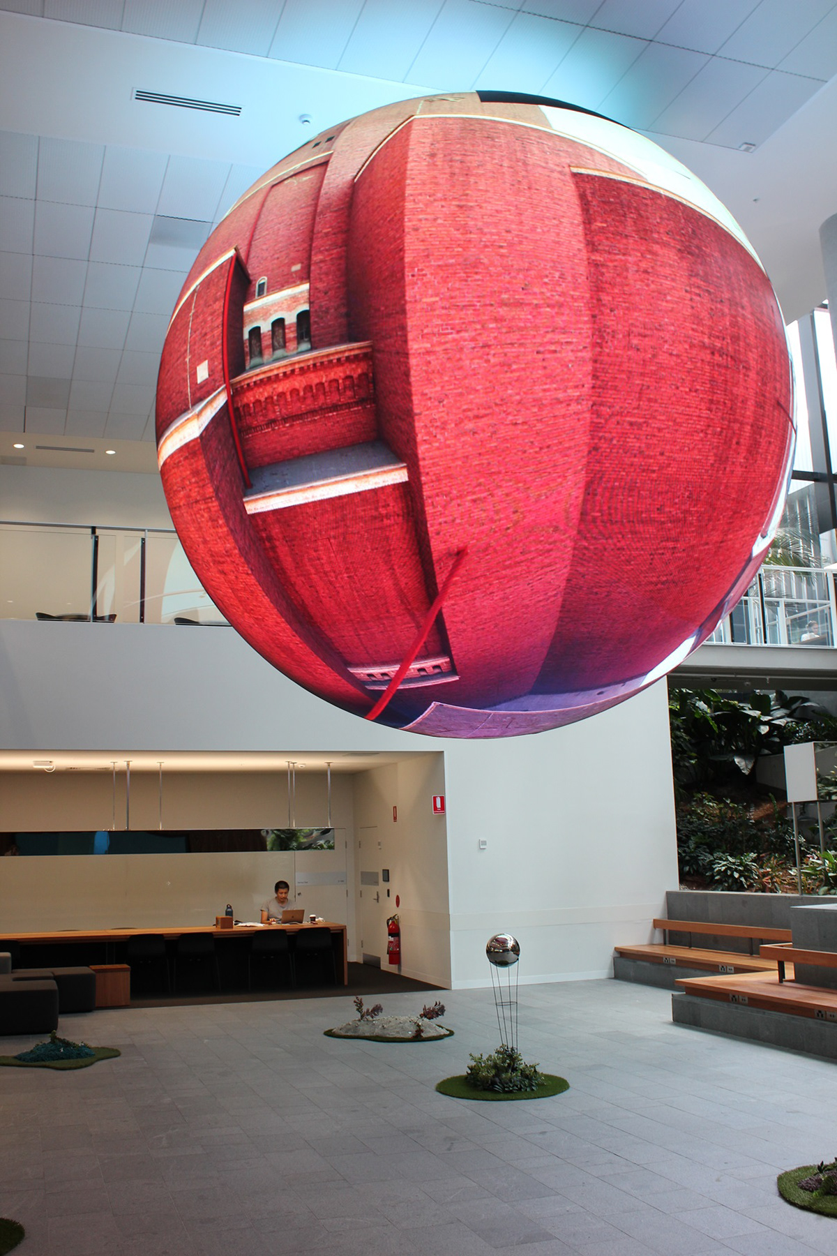 (2022). Brick World, Act I, The Mirror Sphere. [LED Sphere, 360° game engine imagery].