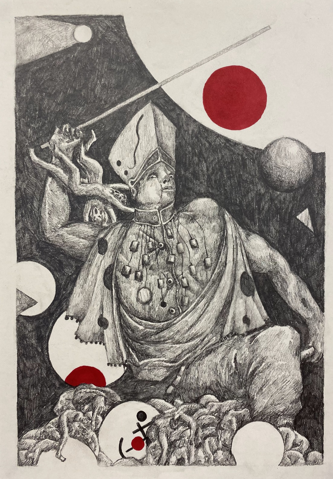 (2022). Nero. [Pencil on paper]. 210 × 297 mm.