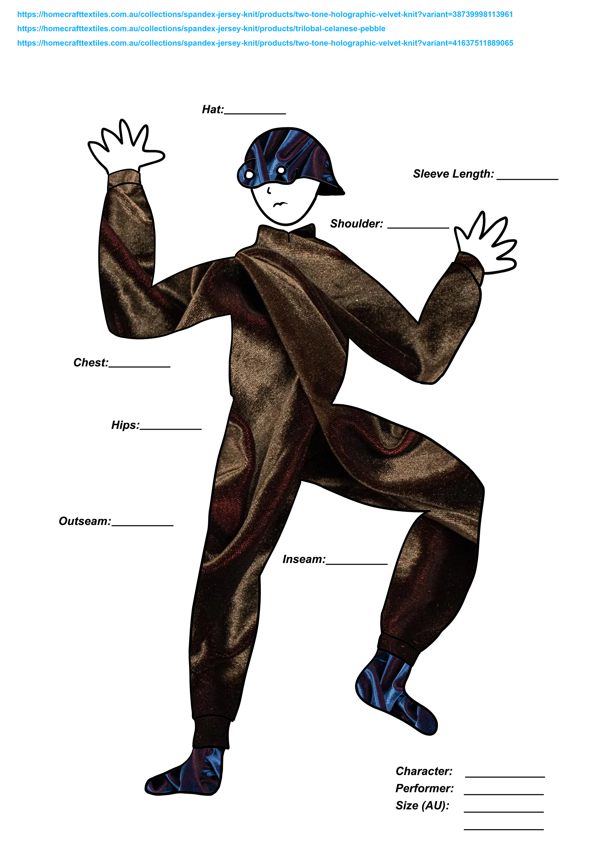 (2022). The Technician fabric and measurements. [Digital image].