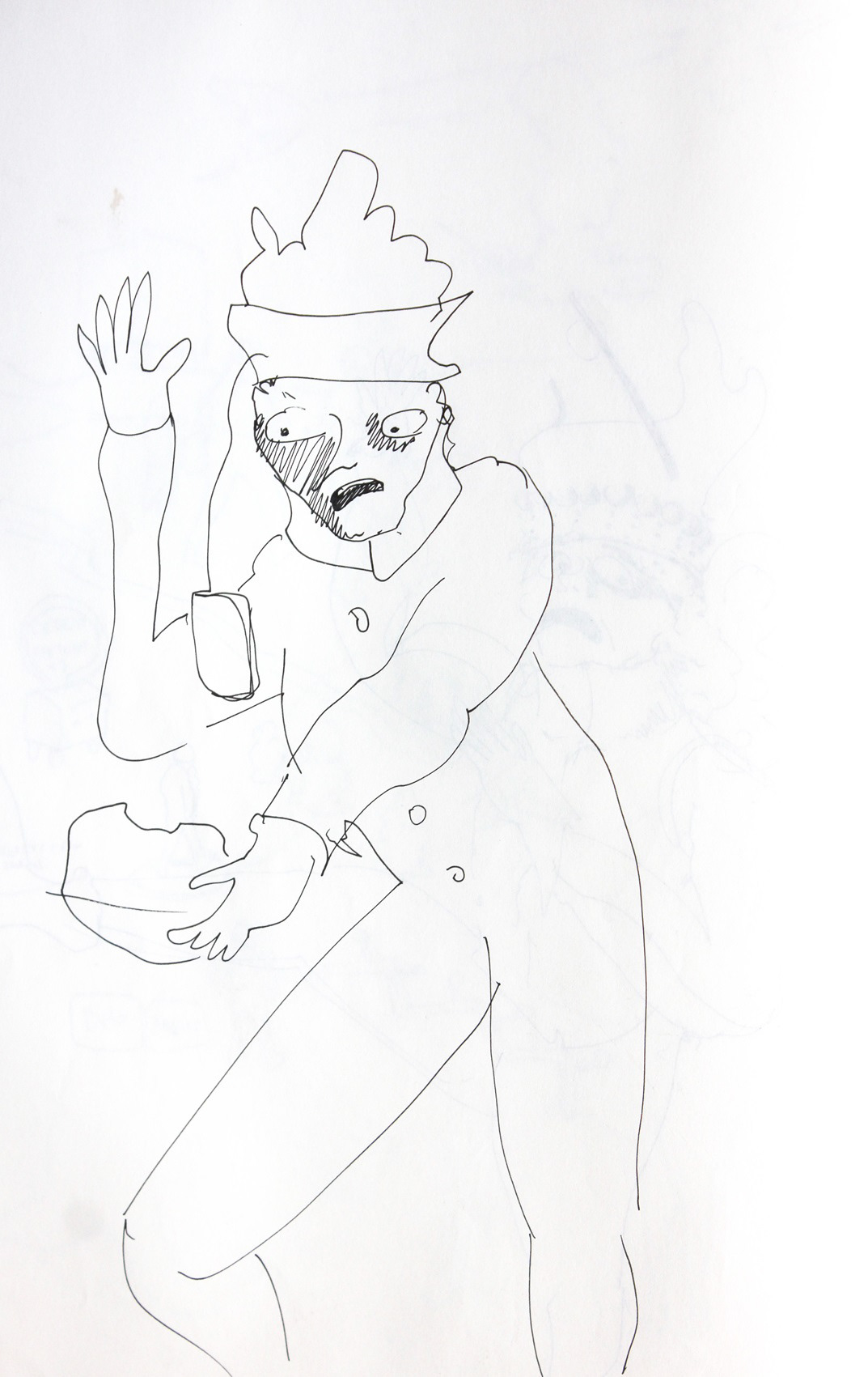 (2020). Sketch of the Operator II. [Pen and ink on paper]. 210 × 297 mm.