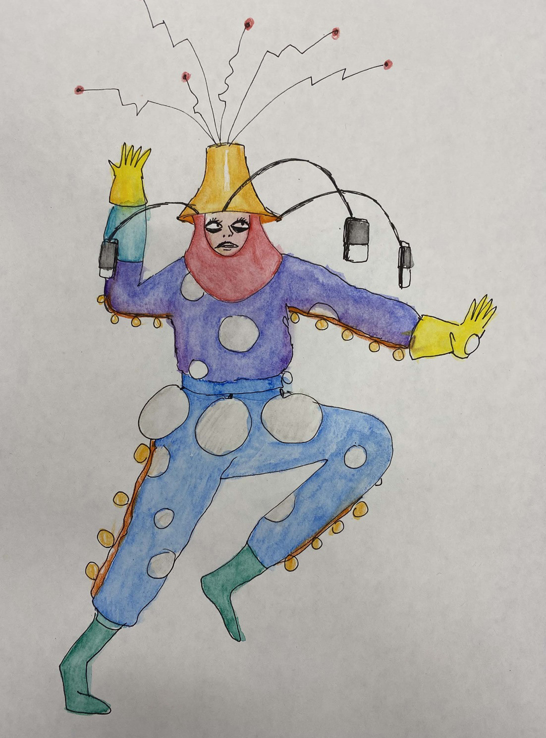 (2021). The Interpreter. [Pen and watercolour on paper]. 210 × 297 mm.