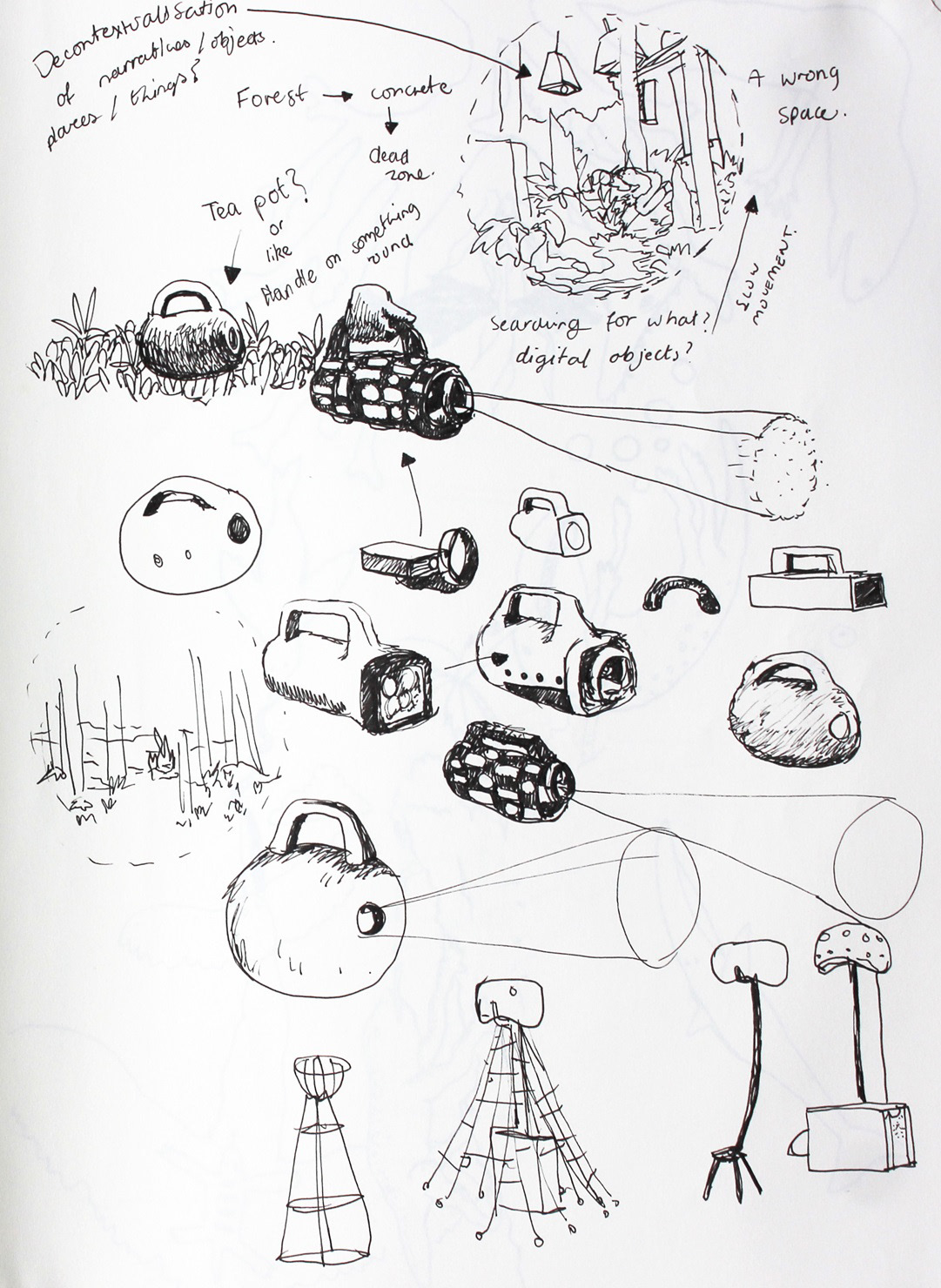 (2022). MerzTent torch designs. [Pen and ink on paper].