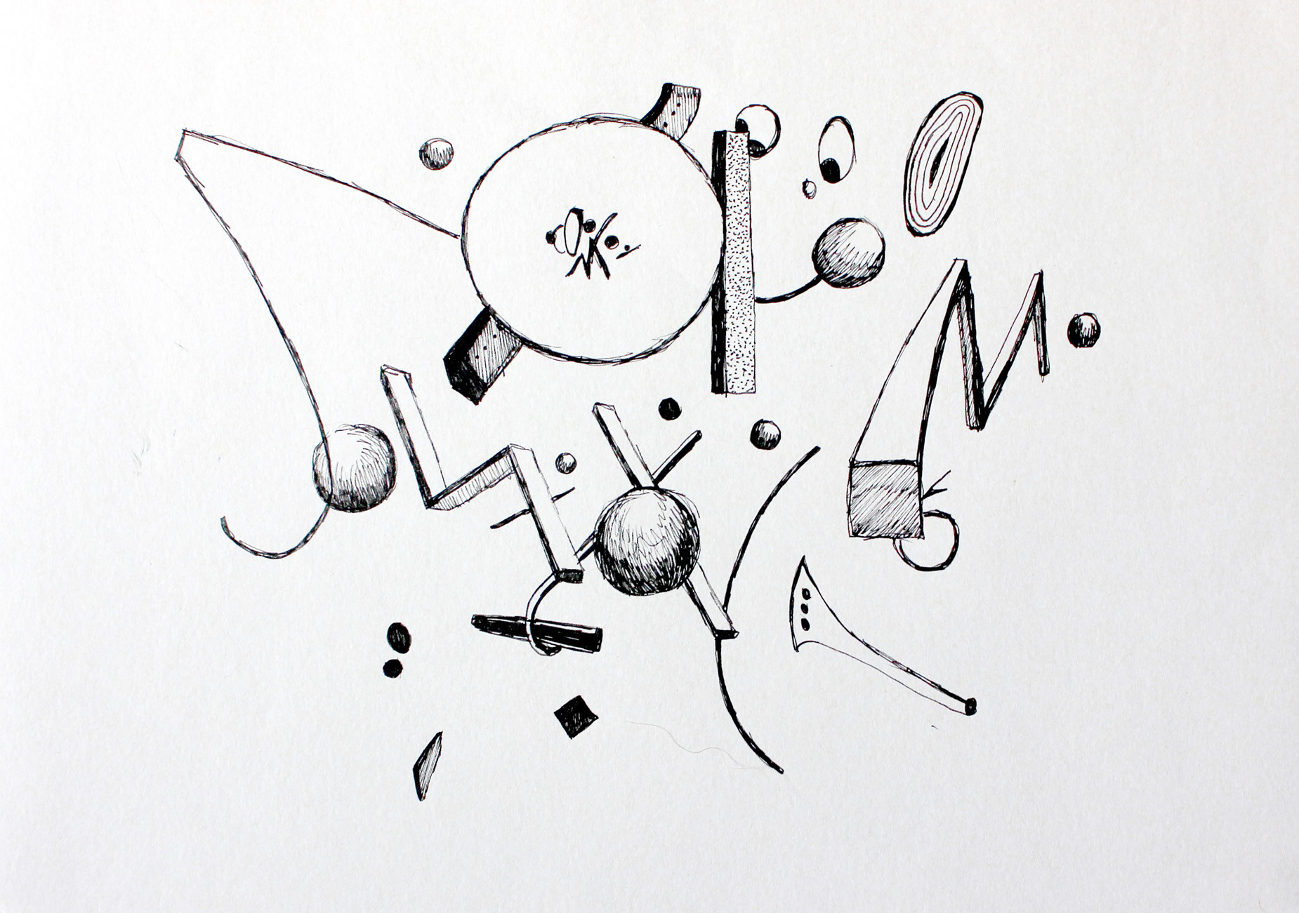 (2020). Proun drawing I. [Pen and ink on paper].  210 × 297 mm. 