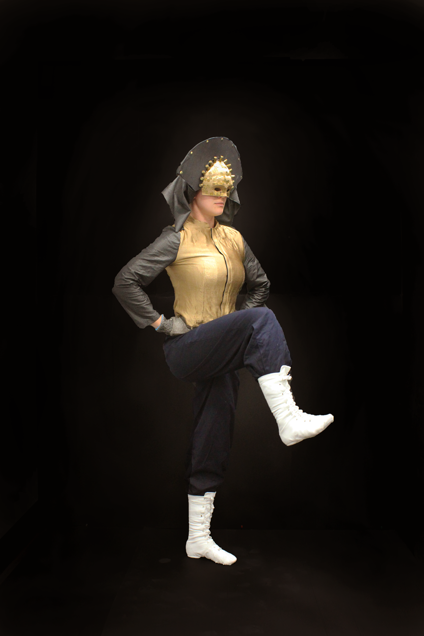 (2022). Nero Costume. [Fabric, cardboard and brass mask, gloves].