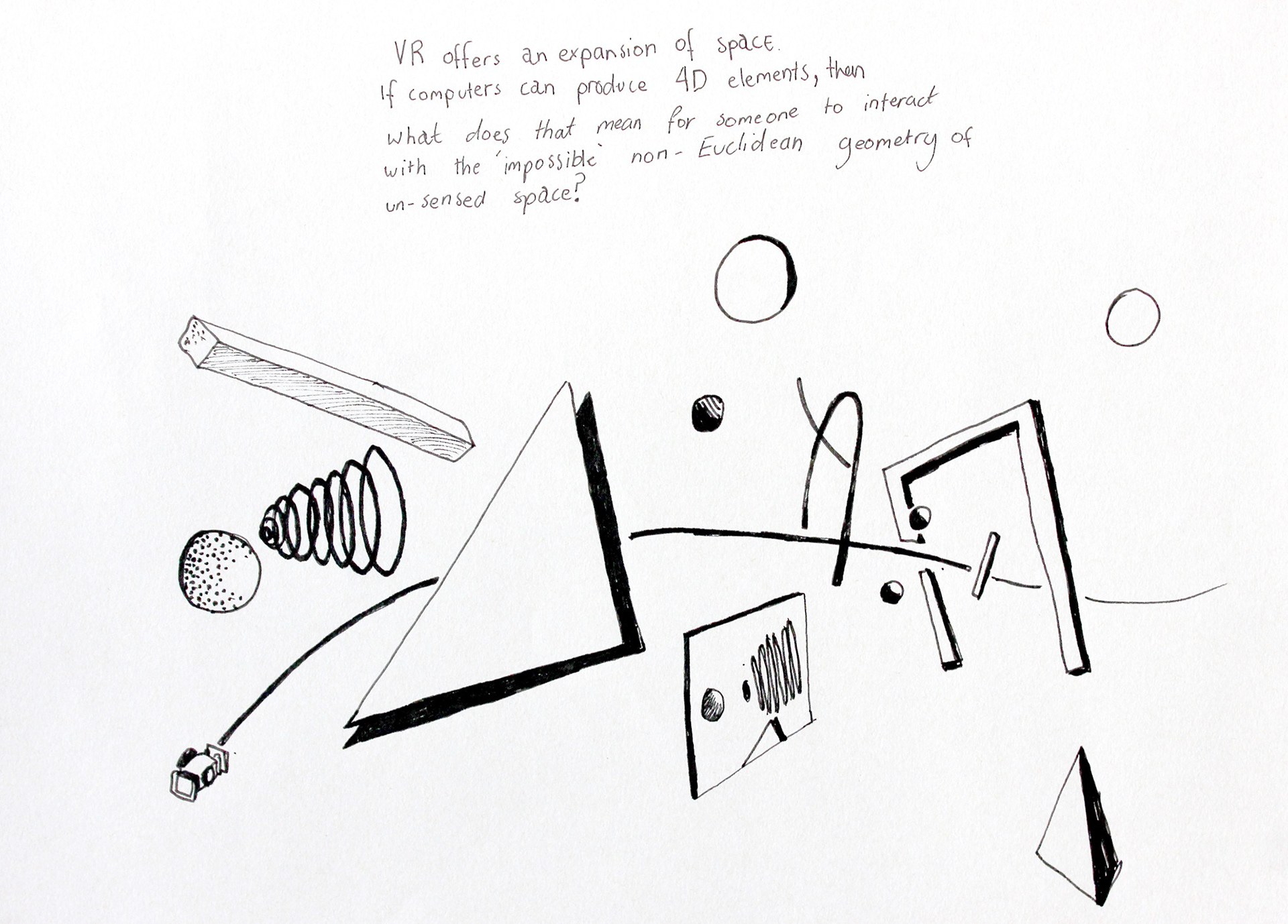 (2020). Proun drawing II. [Pen and ink on paper].  210 × 297 mm. 