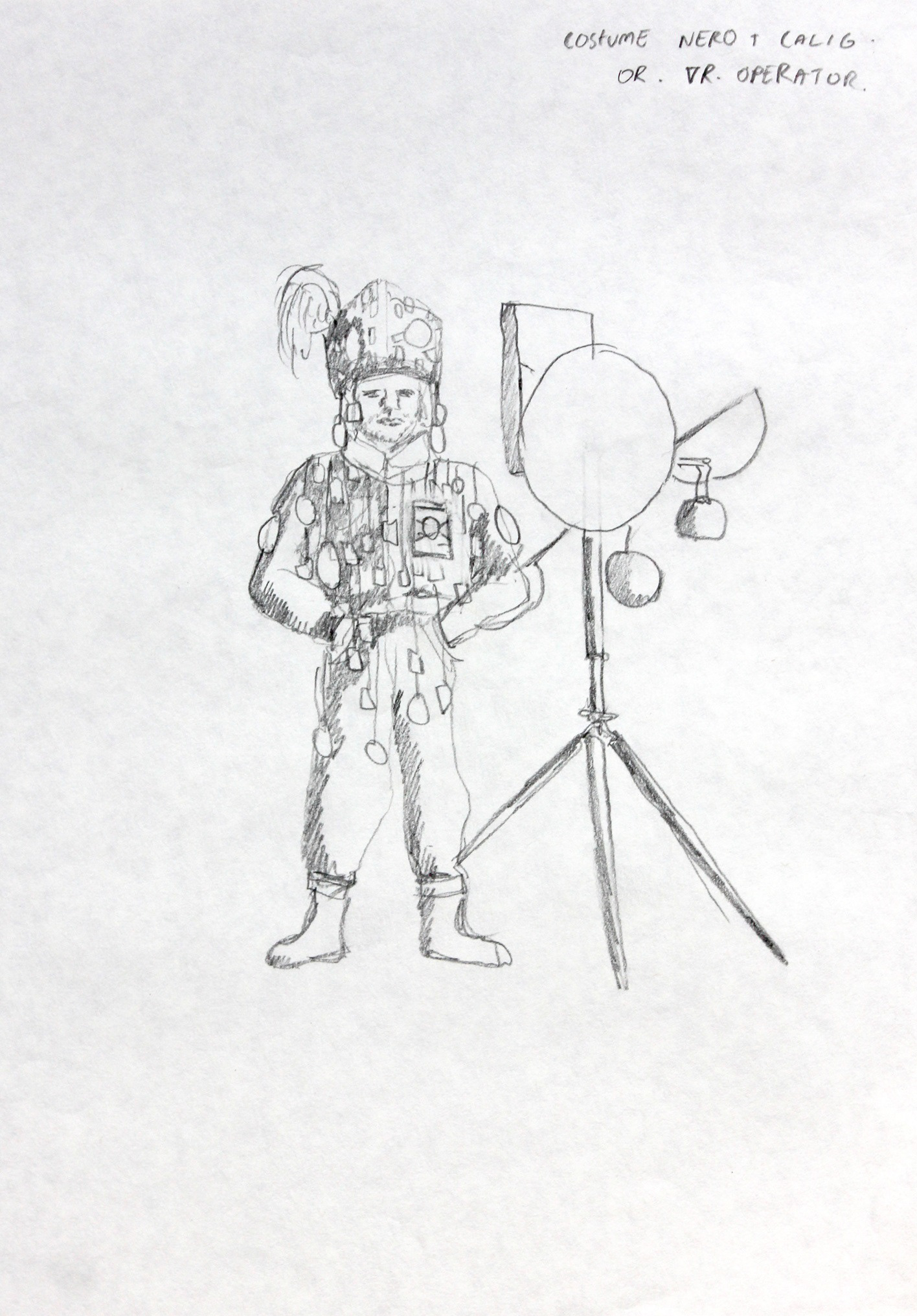 (2022). Nero + Caligula sketch. [Pencil on paper]. 210 × 297 mm.