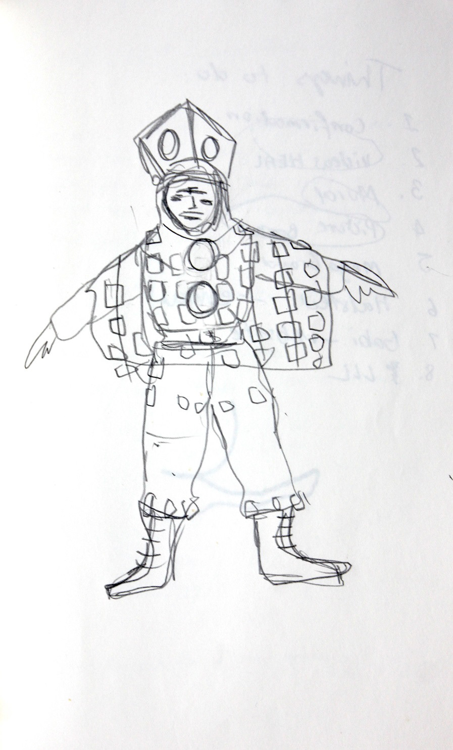 (2022). Nero early sketch. [Pencil on paper]. 210 × 297 mm.