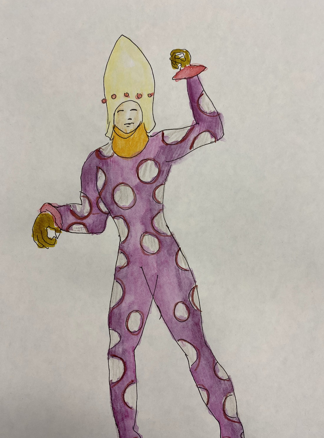 (2022). Sira costume design. [Pen and watercolour on paper]. 210 × 297 mm.